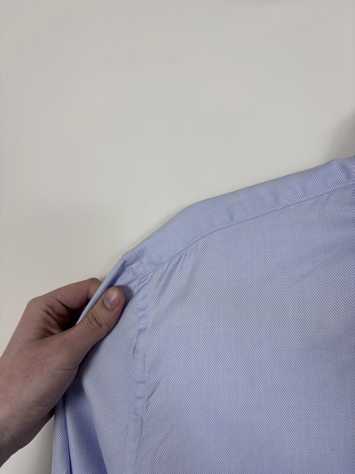 Other Emanuel Berg Men’s Blue Pinstripe Button Up Dress Shirt Size US XL / EU 56 / 4 - 8 Thumbnail