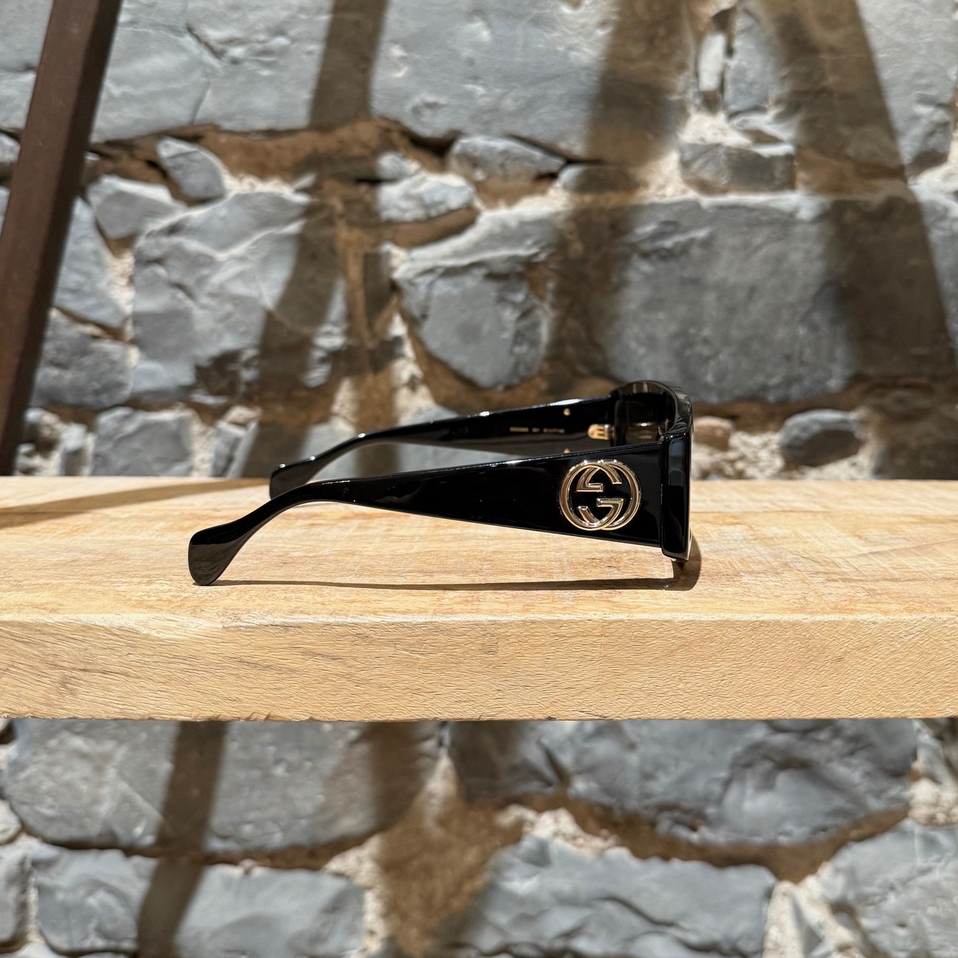 Gucci Gucci GG0358 Black Acetate Geometric Square GG Sunglasses Size ONE SIZE - 4 Thumbnail