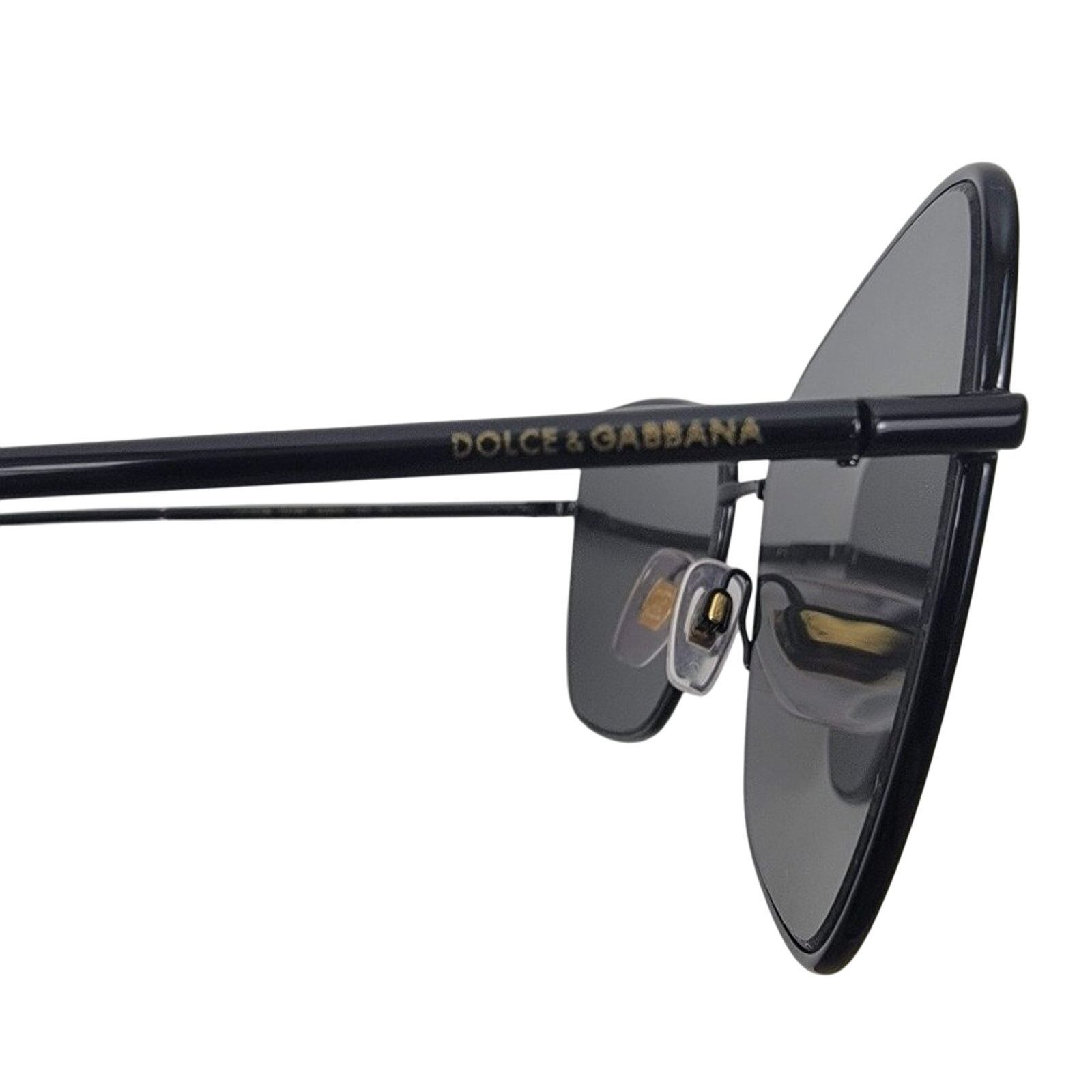 NEW Dolce & Gabbana Semi Cat Eye Sunglasses Black Mirrored Size 66,12 NWB Dolce & Gabbana semi cat eye sunglasses black 66,12 main image 3