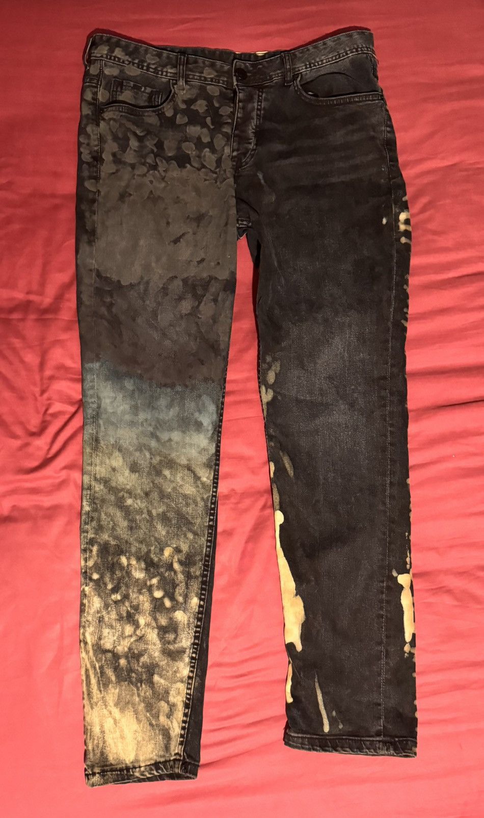 Other Bleached Acrylic paint Jeans Size US 34 / EU 50 - 1 Thumbnail