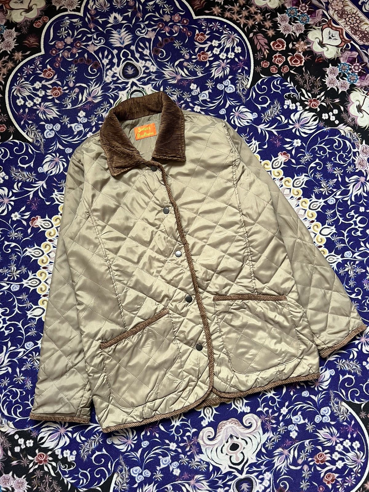 Japanese Brand Sweet Pannpukinn Corduroy Quilted Jacket Designer Japanese Size US M / EU 48-50 / 2 - 2 Thumbnail