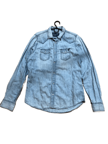 Diesel Vintage Diesel Denim Streetwear Button Up Shirt Size L Size US L / EU 52-54 / 3 - 1 Thumbnail