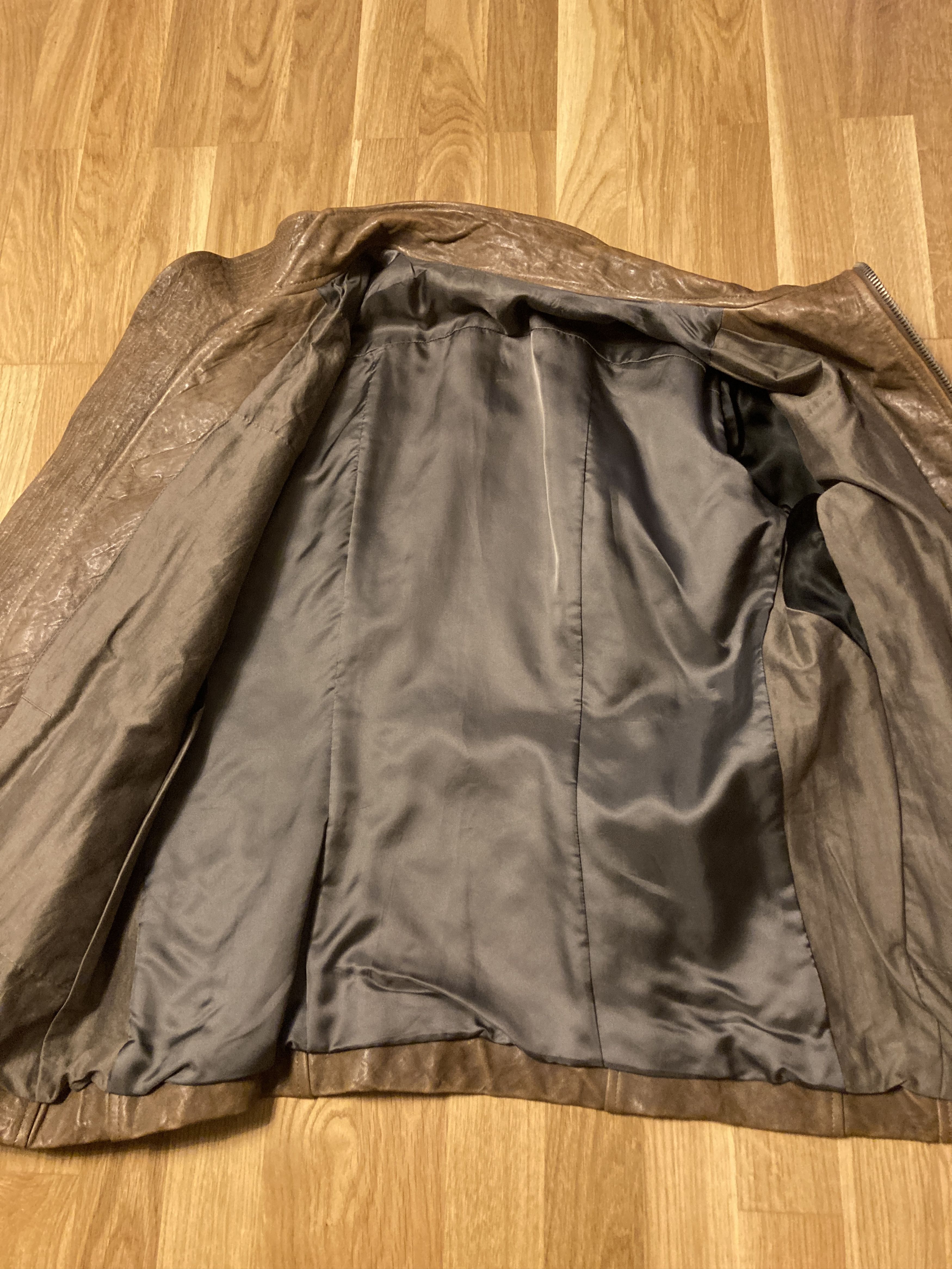 Rick Owens F/W 09 “CRUST” Hammered Lamb Mollino Leather Jacket Dust L Size US L / EU 52-54 / 3 - 13 Thumbnail