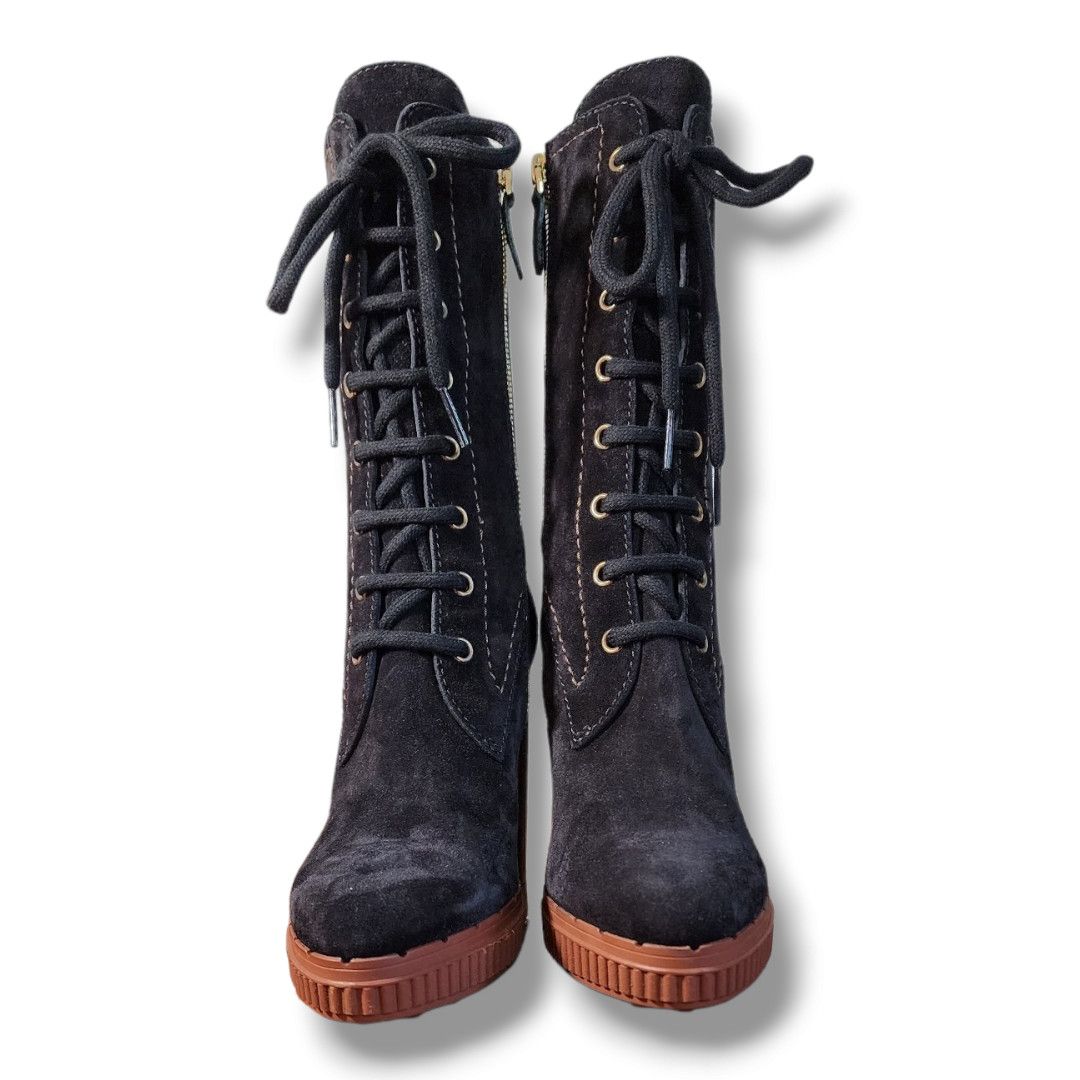 Tod's Tod's Brown Suede Altraversione Zip-Up Heeled Boot Size 34.5 Size US 4.5 / IT 34.5 - 12 Thumbnail