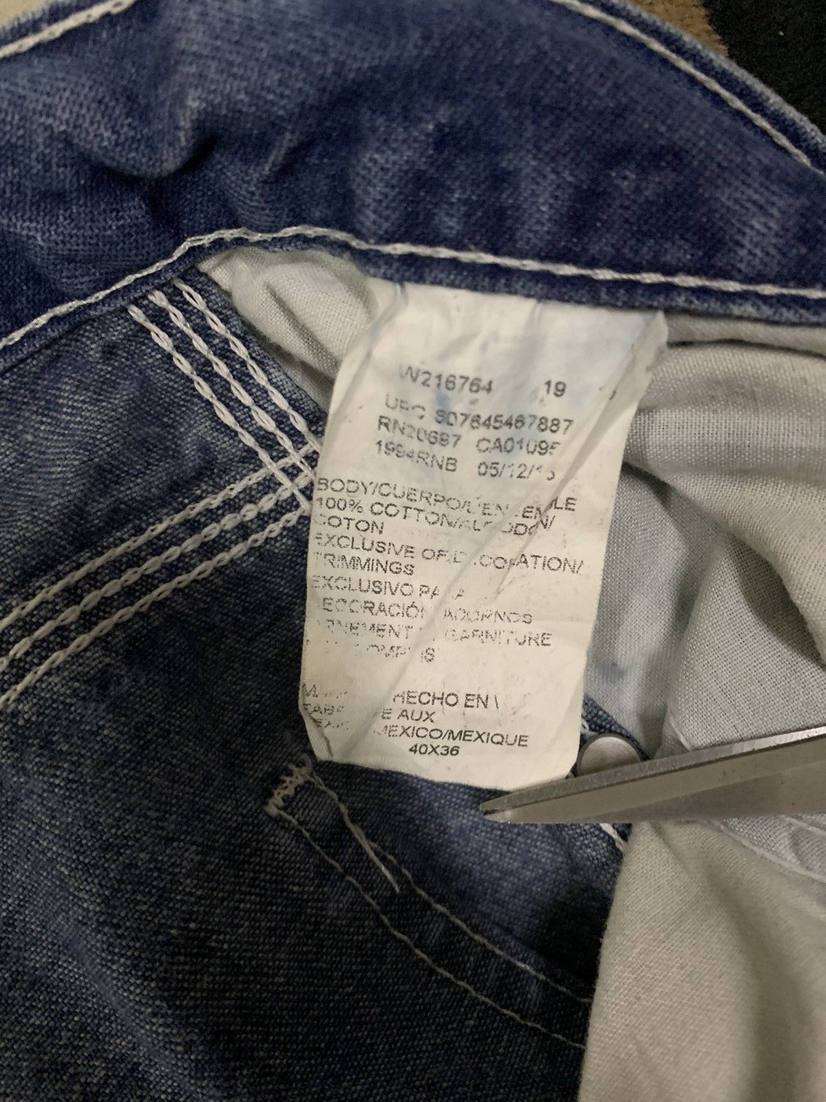 Dickies Vintage Dickies Blue Wash Baggy Distressed Carpenter Jeans Size US 40 / EU 56 - 15 Thumbnail