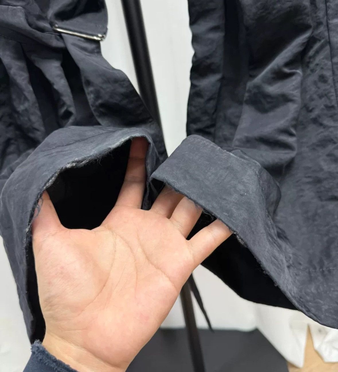 Dries van Noten metal nylon strap pants