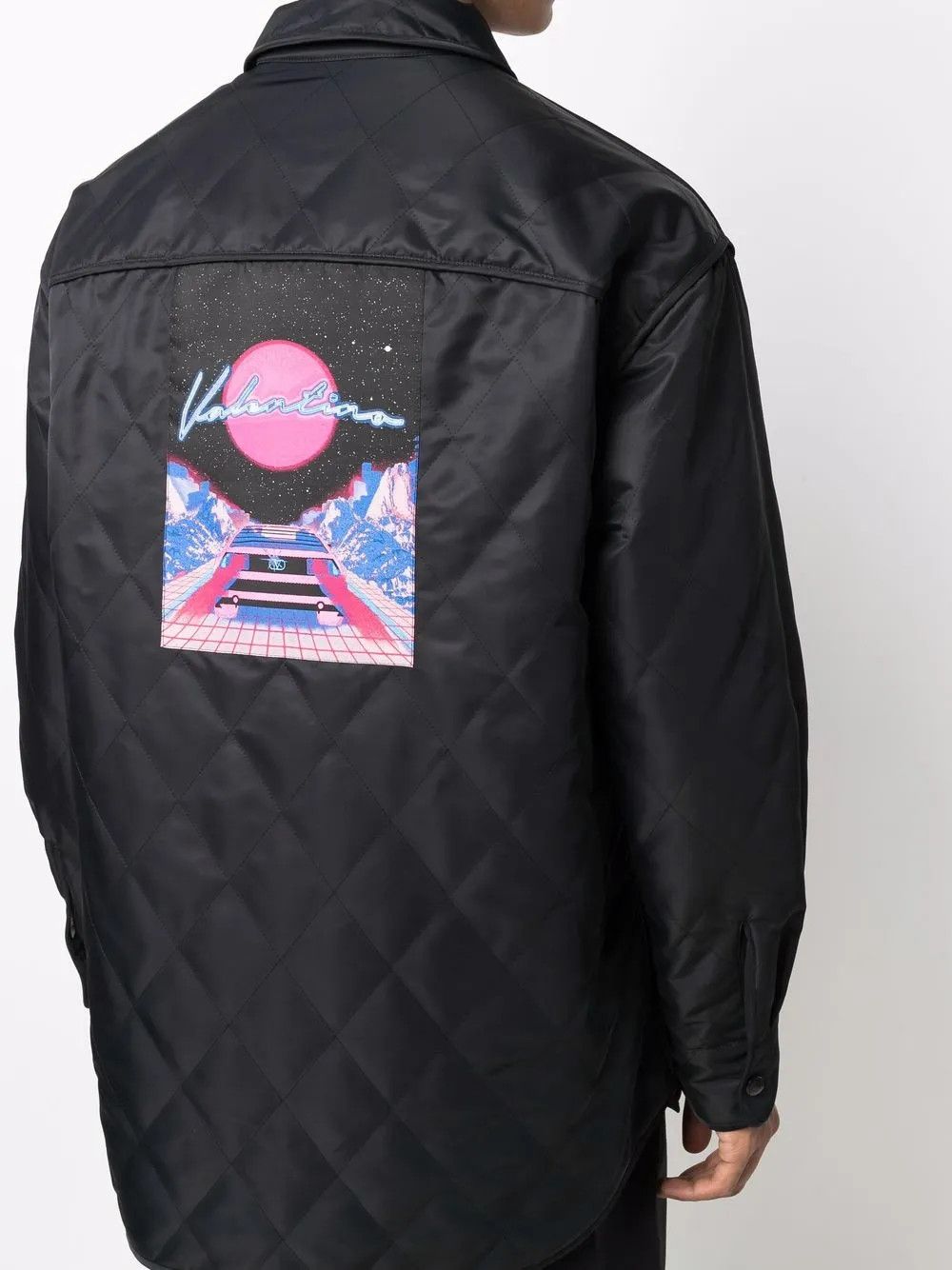 Valentino o1y0525 Logo Jacket in Black Size US S / EU 44-46 / 1 - 4 Thumbnail