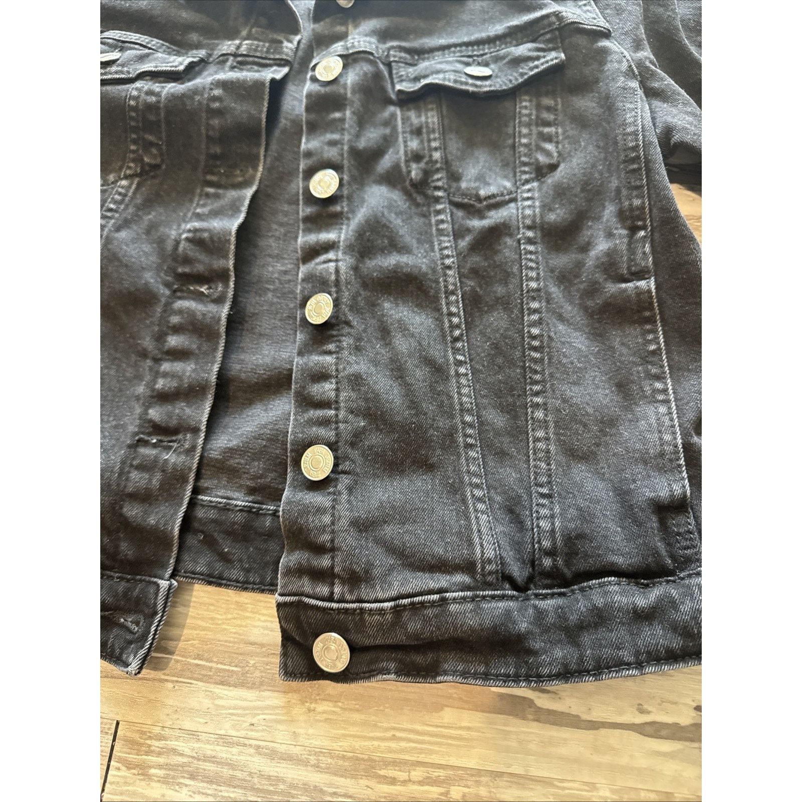 Zara Zara Dark Black Denim Womens Size L Size L / US 10 / IT 46 - 7 Thumbnail