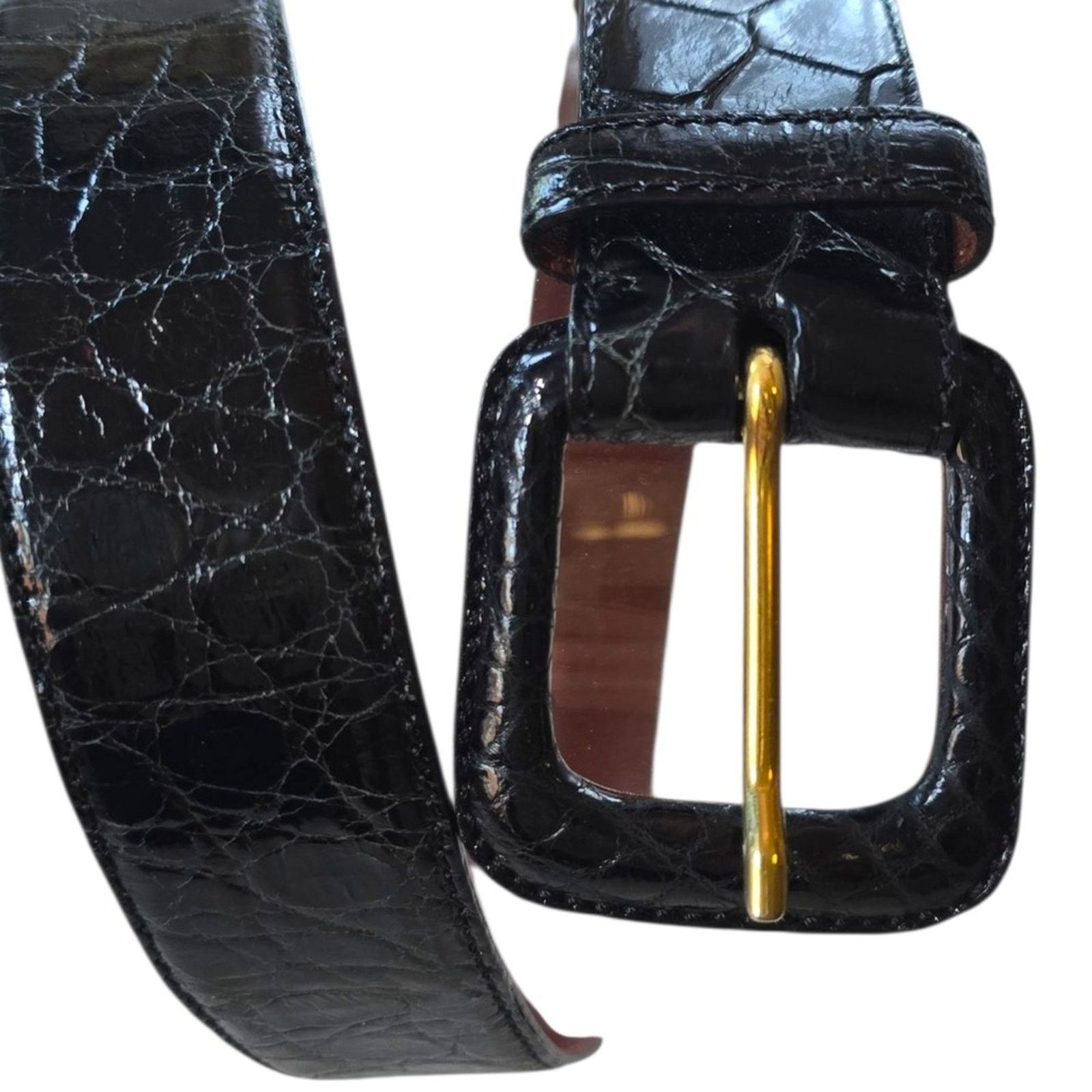 Ralph Lauren Ralph Lauren Genuine American Alligator‎ Leather Belt 30 Size 30 - 8 Thumbnail