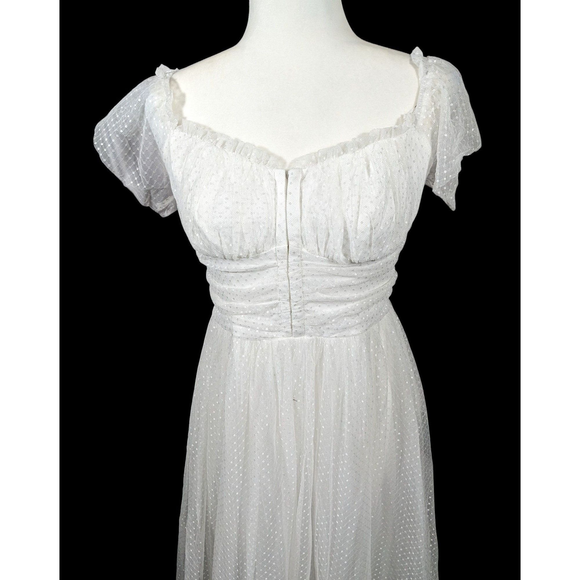 Lulus Lulus Regal Radiance Whimsical White Tiered Bustier Dress Si Size XL / US 12-14 / IT 48-50 - 3 Thumbnail