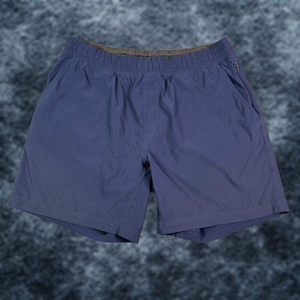 Rhone Rhone Shorts Mens L Navy Blue Mako Linerless Gym Drawstring 7" Stretch 100010 Size US 33 - 1 Thumbnail