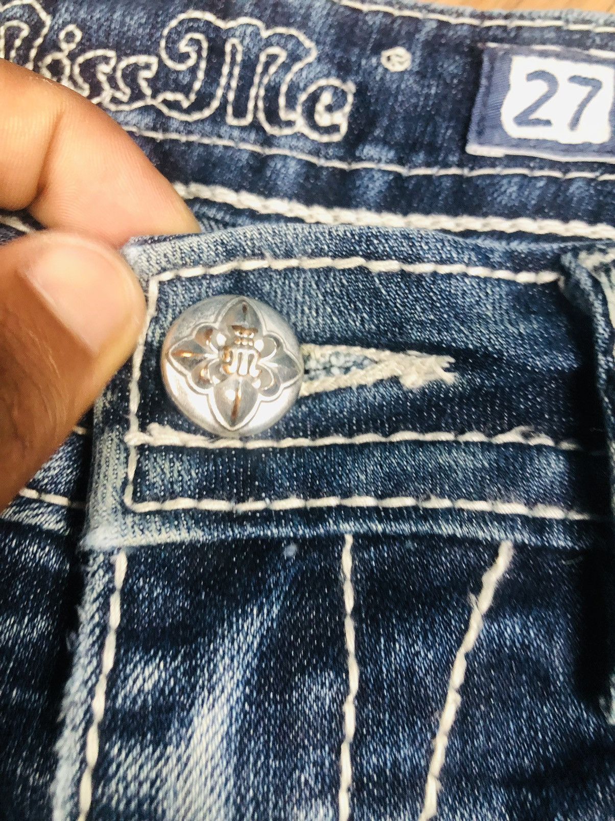 Miss Me MissMe Usa designer Jeans (37) Size 27" / US 4 / IT 40 - 7 Thumbnail