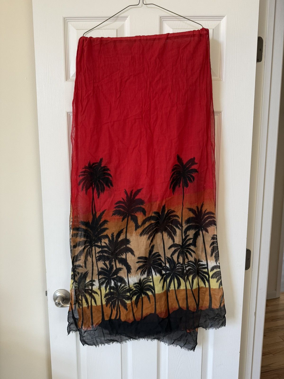 Hedi Slimane × Saint Laurent Paris Saint Laurent Palm Tree Surf Sound Collection Runway Scarf Size ONE SIZE - 5 Thumbnail