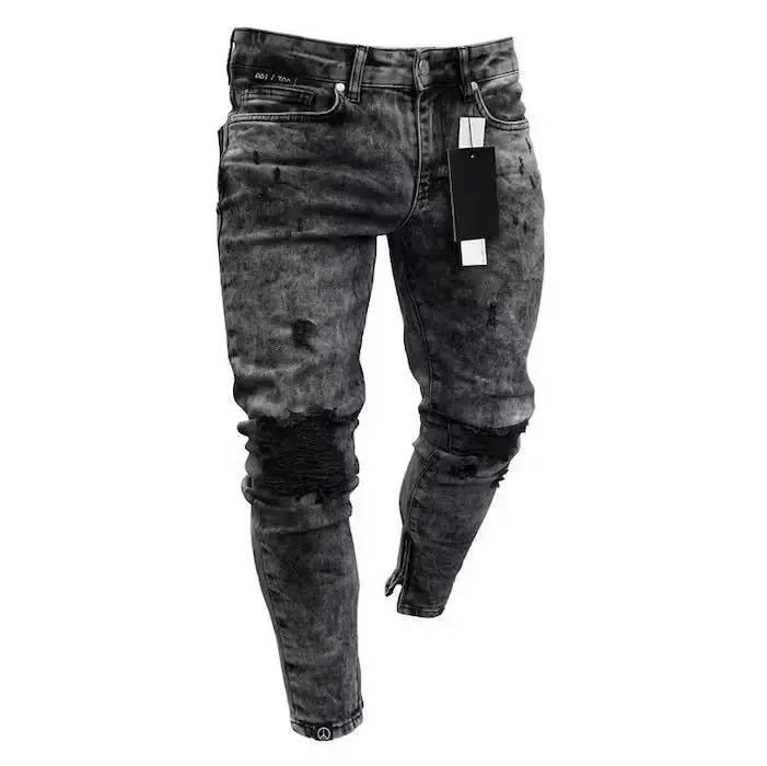 Japanese Brand Acid Wash Distressed Denim Pant Size US 32 / EU 48 - 6 Thumbnail