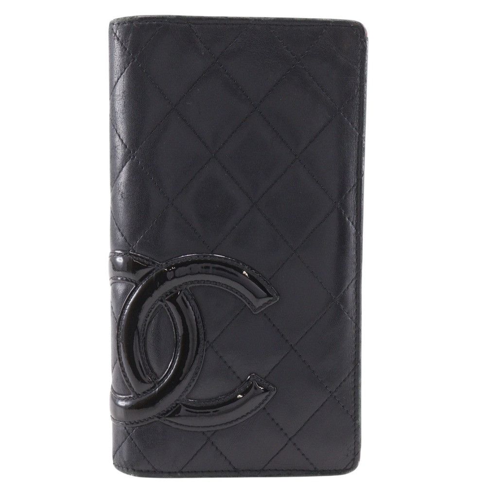 Chanel Chanel Chanel Cambon Line Calf Long Wallet Leather Long Wallet A26717 DUTY FREE for USA Size ONE SIZE - 1 Thumbnail