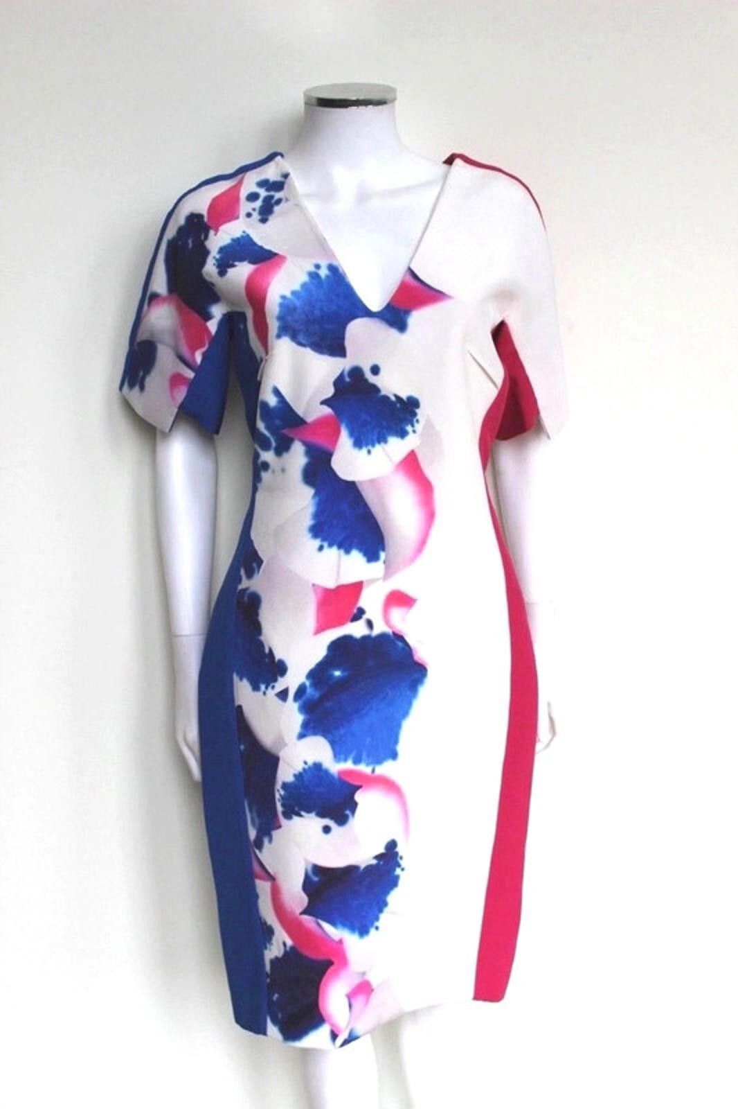 Other Roland Mouret Fuchsia Pink and Blue Print dress uk 12 Size M / US 6-8 / IT 42-44 - 1 Thumbnail