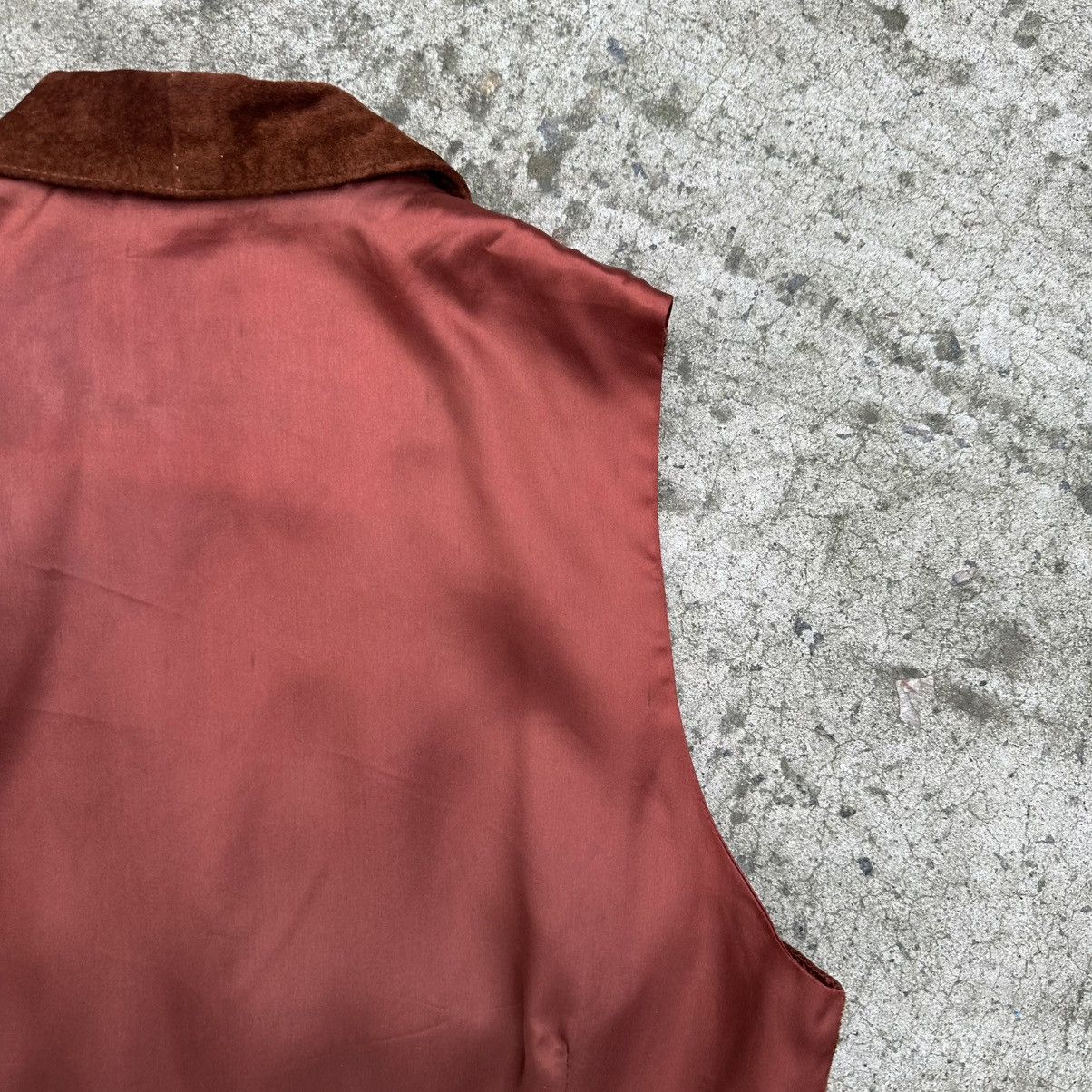 Cowboy Equipment Vintage Man’s Western Leather Vest Y2K 00s USA Old Money Size US L / EU 52-54 / 3 - 10 Thumbnail
