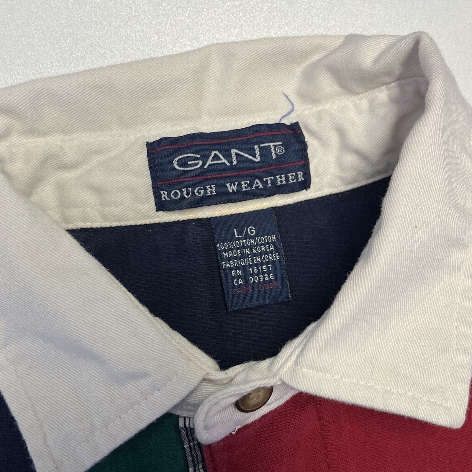 Gant × Vintage GANT Sailing Rugby Shirt Short Sleeve Embroidered Logo Size US L / EU 52-54 / 3 - 4 Thumbnail