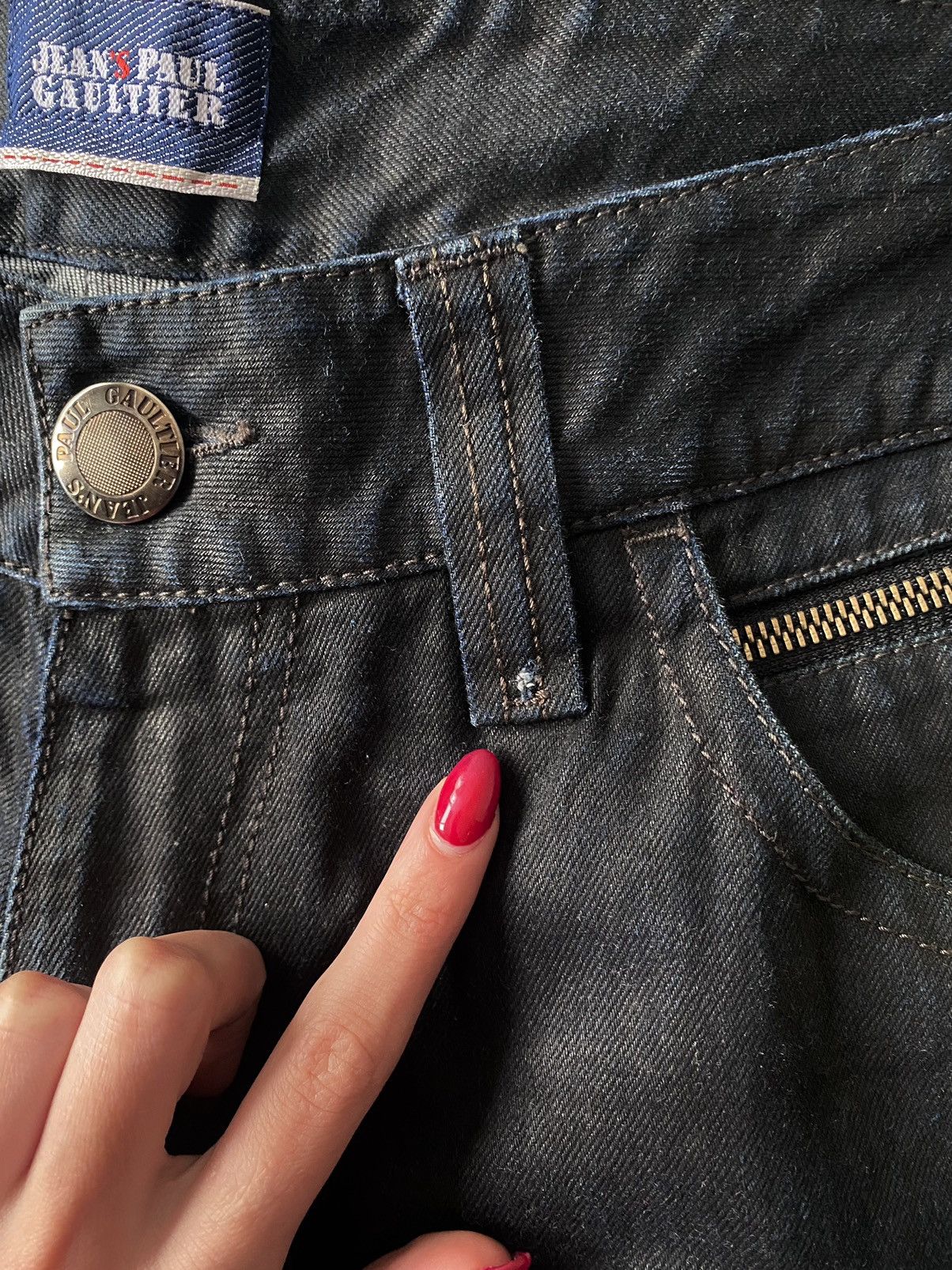 Jean Paul Gaultier Jean Paul Gaultier Waxed Denim Jeans Size:32 Size US 32 / EU 48 - 12 Thumbnail