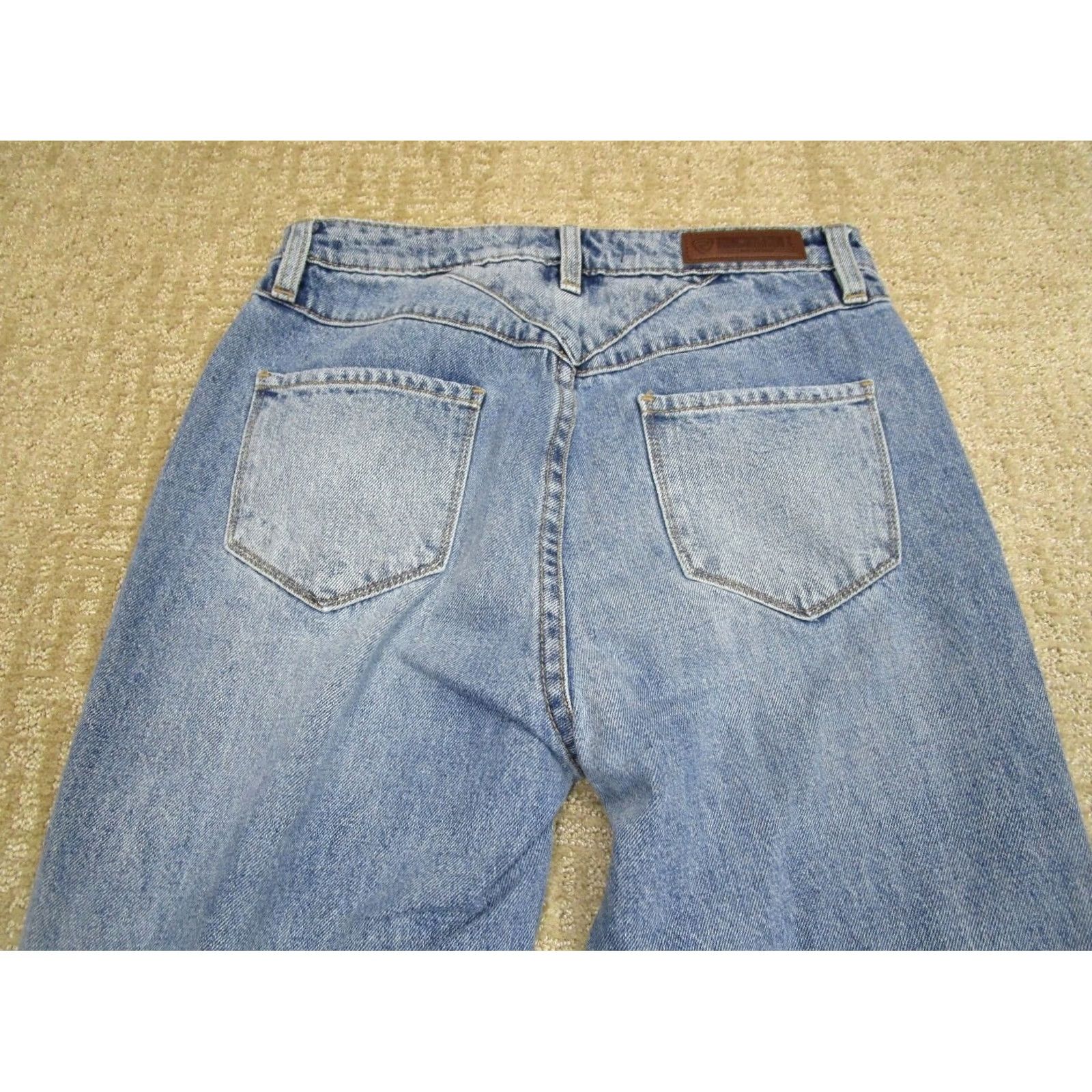 Vintage Rock And Roll Cowgirl Jeans Women 27x32 Blue High Rise Bootcut Denim Pants Light Wash Comfortable Pockets Logo 5-Pocket Size 27" / US 4 / IT 40 - 4 Thumbnail