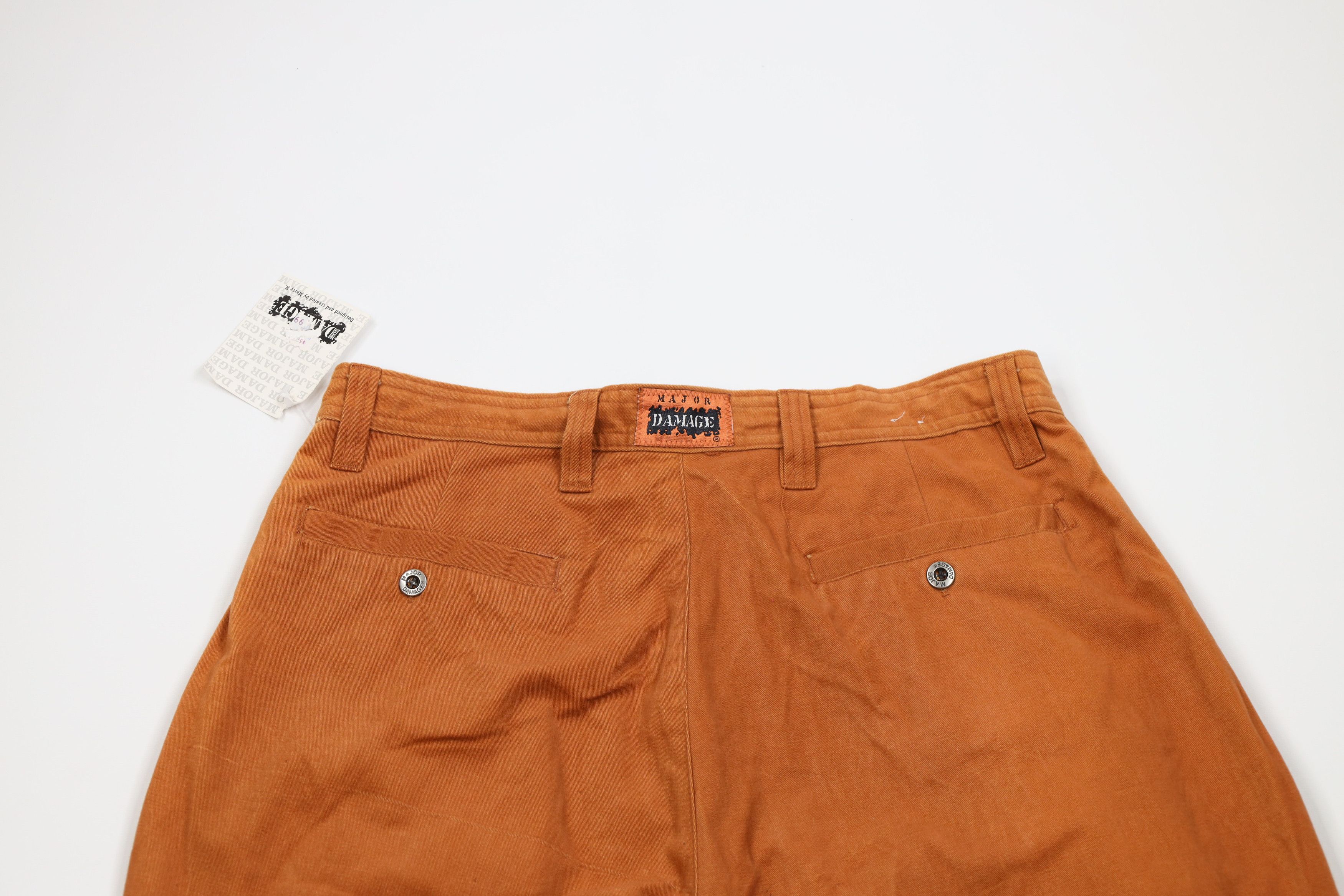 Vintage Deadstock Vintage 90s Streetwear Cuff Tapered Pants Orange Size US 34 / EU 50 - 11 Thumbnail