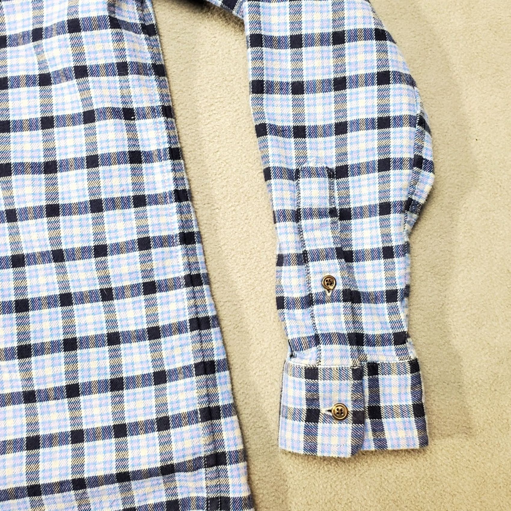 Vineyard Vines Vineyard Vines Shirt Womens Large Blue Plaid Cotton Long Sleeve Button-Down Size L / US 10 / IT 46 - 3 Thumbnail
