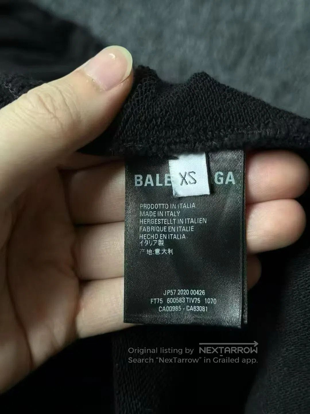 Balenciaga Balenciaga Black Crew Neck Hoodie. Size US XS / EU 42 / 0 - 4 Thumbnail