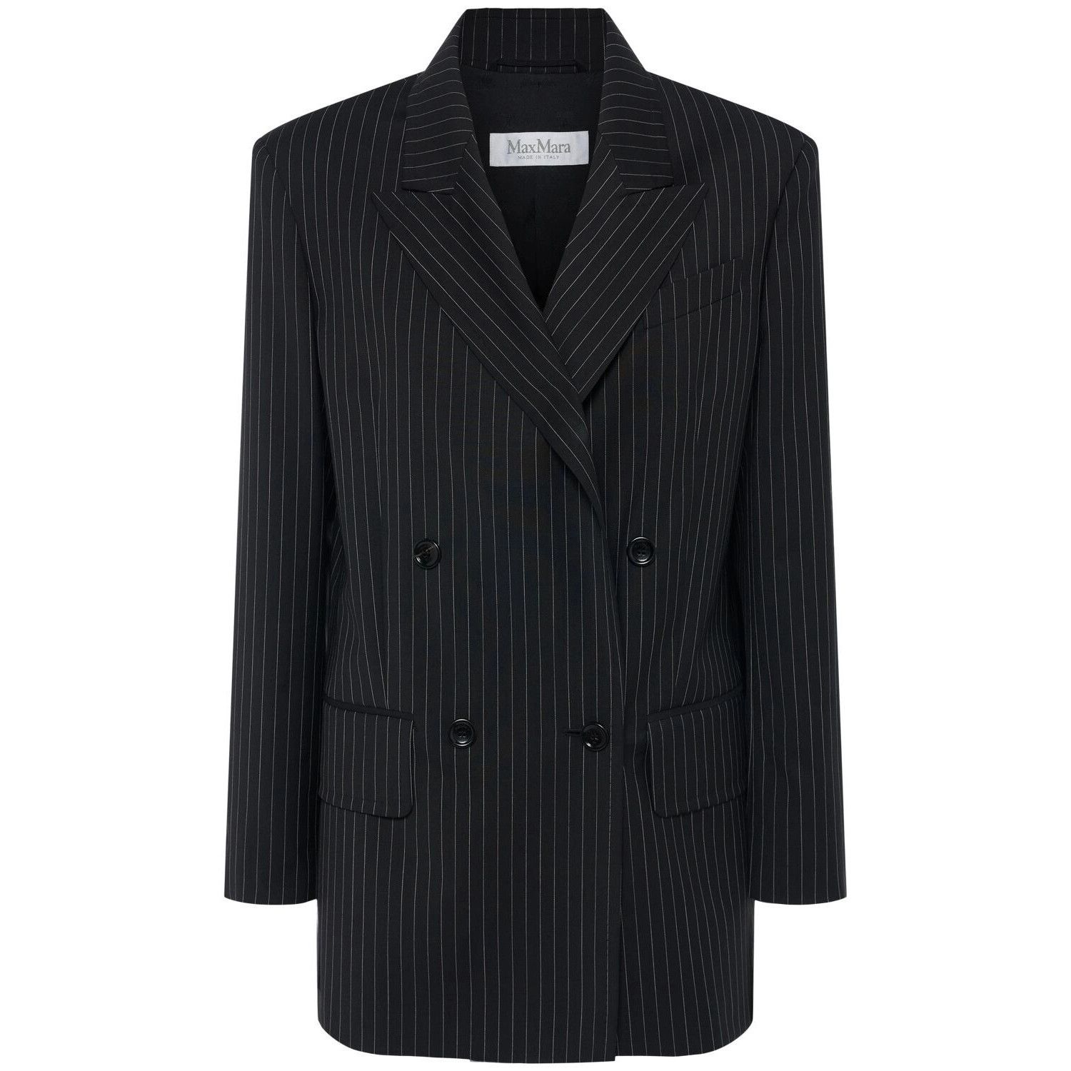 Max Mara MAX MARA Mattia Black Wool Blazer Jacket New & Authentic (Wo Size ONE SIZE - 1 Thumbnail