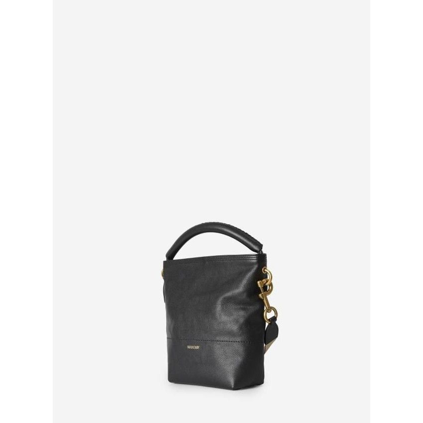 Burberry BURBERRY Mini B Clip Black Leather Bucket Bag New & Authenti Size ONE SIZE - 2 Thumbnail