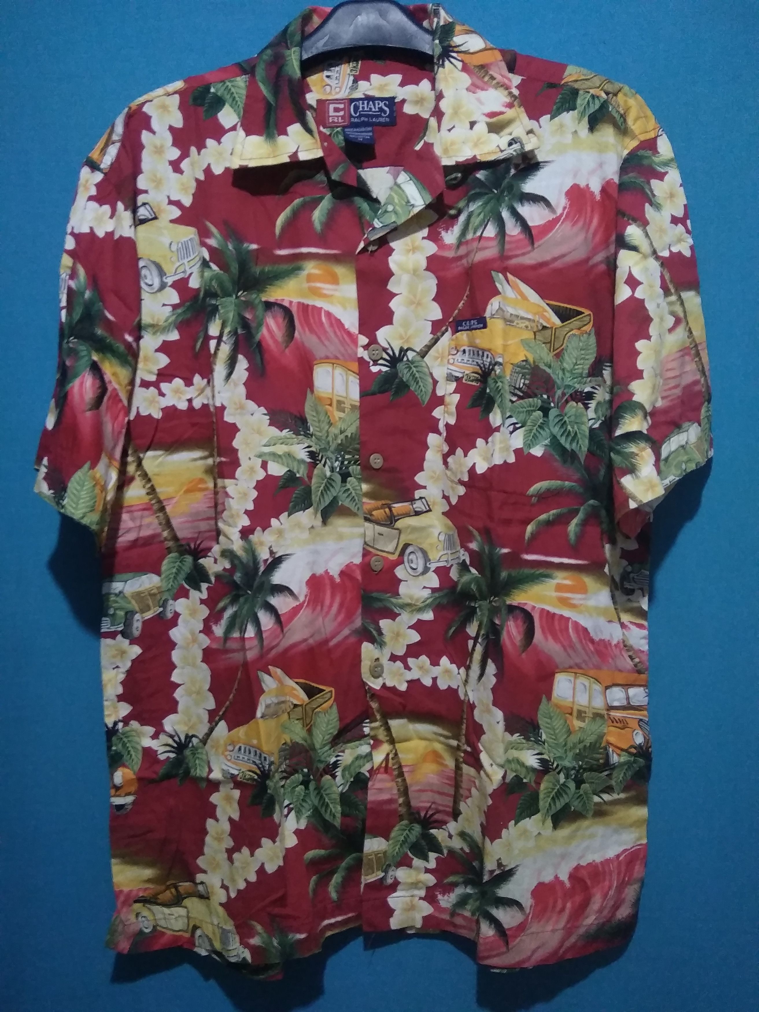 Vintage Chaps Ralph Lauren allover Hawaiian shirt