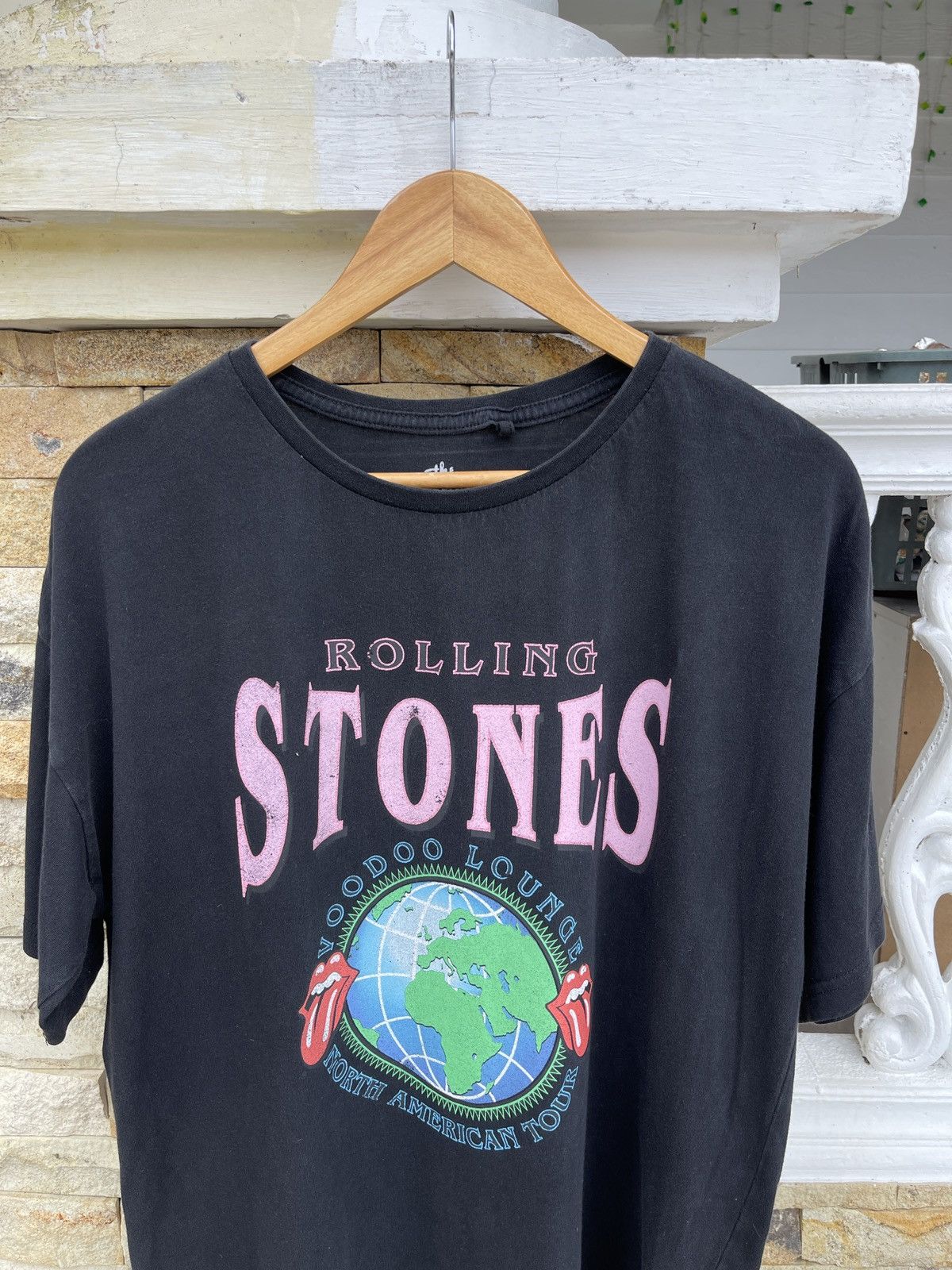 Band Tees Last Drop🔥Rare🔥Vintage THE ROLLING STONES Voodoo Lounge Tee Size US L / EU 52-54 / 3 - 3 Thumbnail