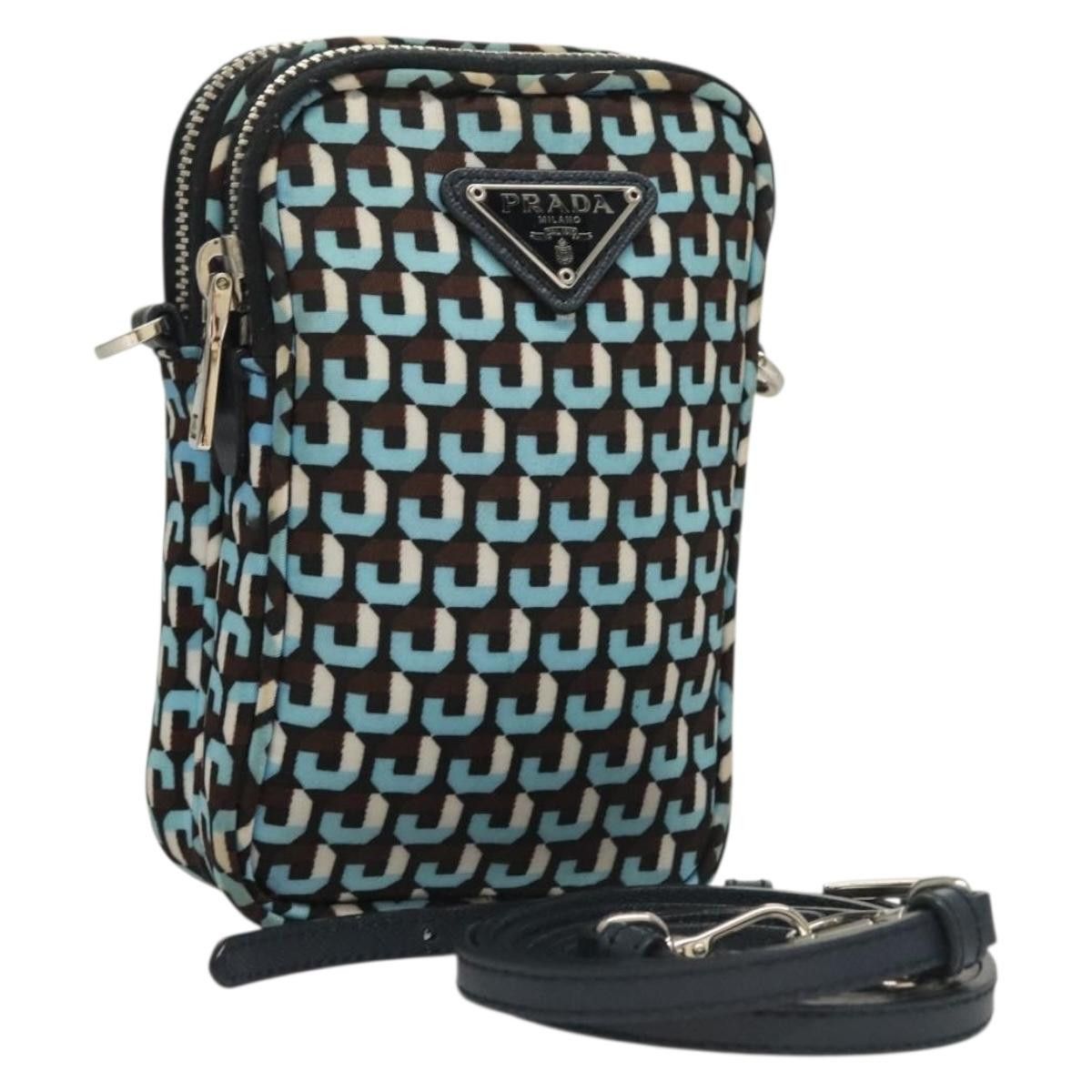 Prada PRADA Shoulder Bag Nylon Blue Silver Size ONE SIZE - 1 Thumbnail