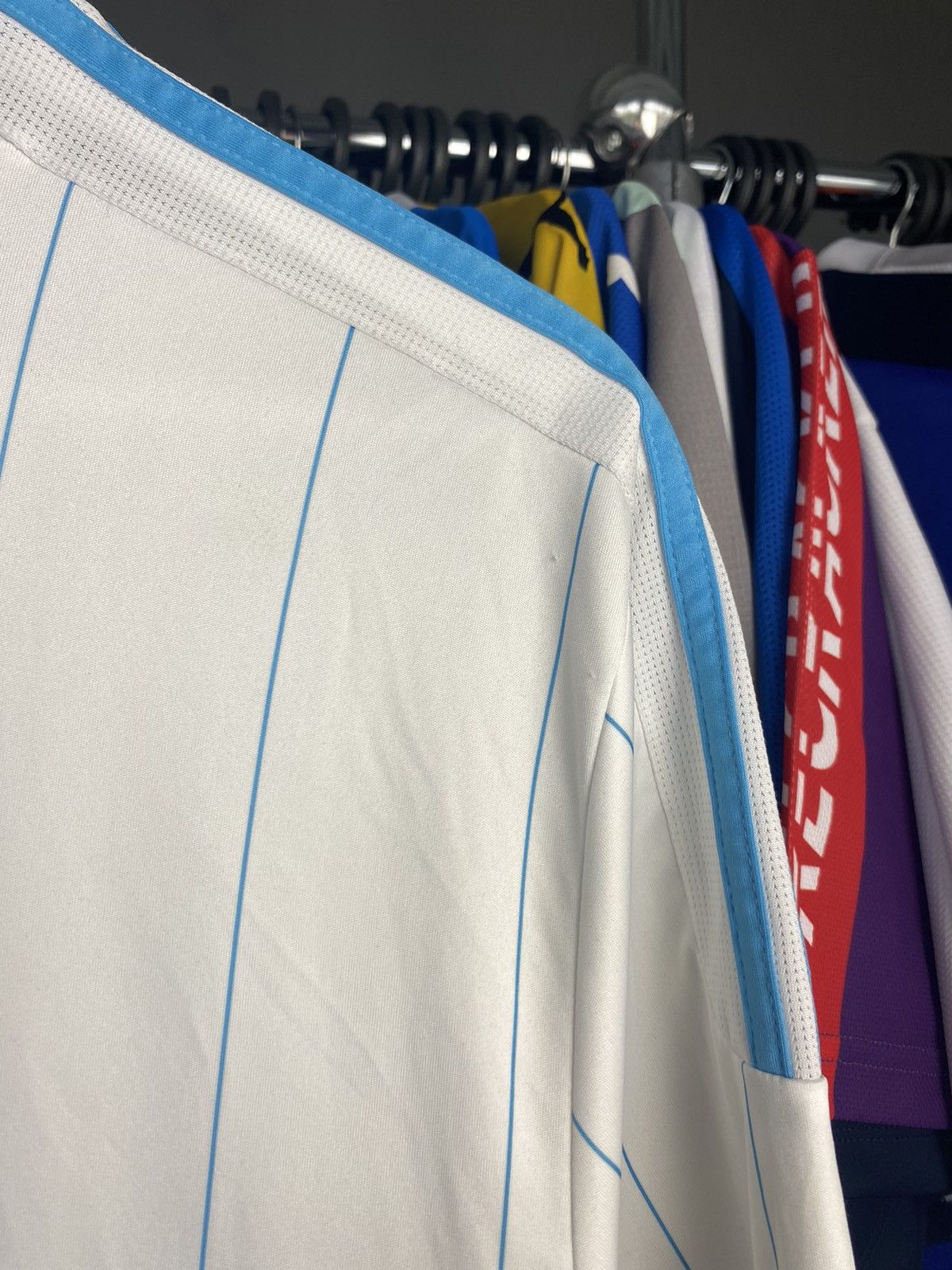 Adidas 2009/10 ADIDAS OLYMPIQUE MARSEILLE SOCCER FOOTBALL JERSEY Size US L / EU 52-54 / 3 - 14 Thumbnail