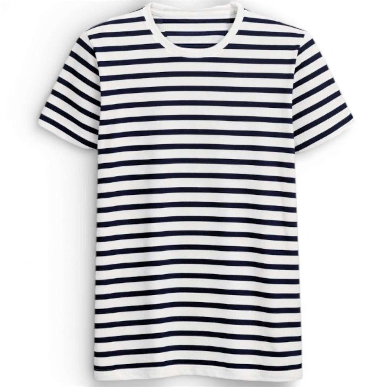 Folk FOLK STRIPED MENS COTTON CLASSIC T SHIRT SZ M Size US M / EU 48-50 / 2 - 1 Thumbnail