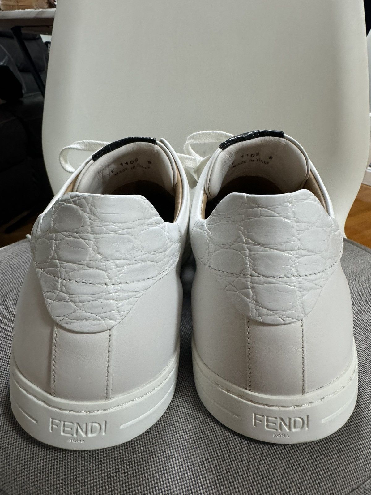 Fendi White bag bugs sneakers fendi Size US 8 / EU 41 - 5 Thumbnail