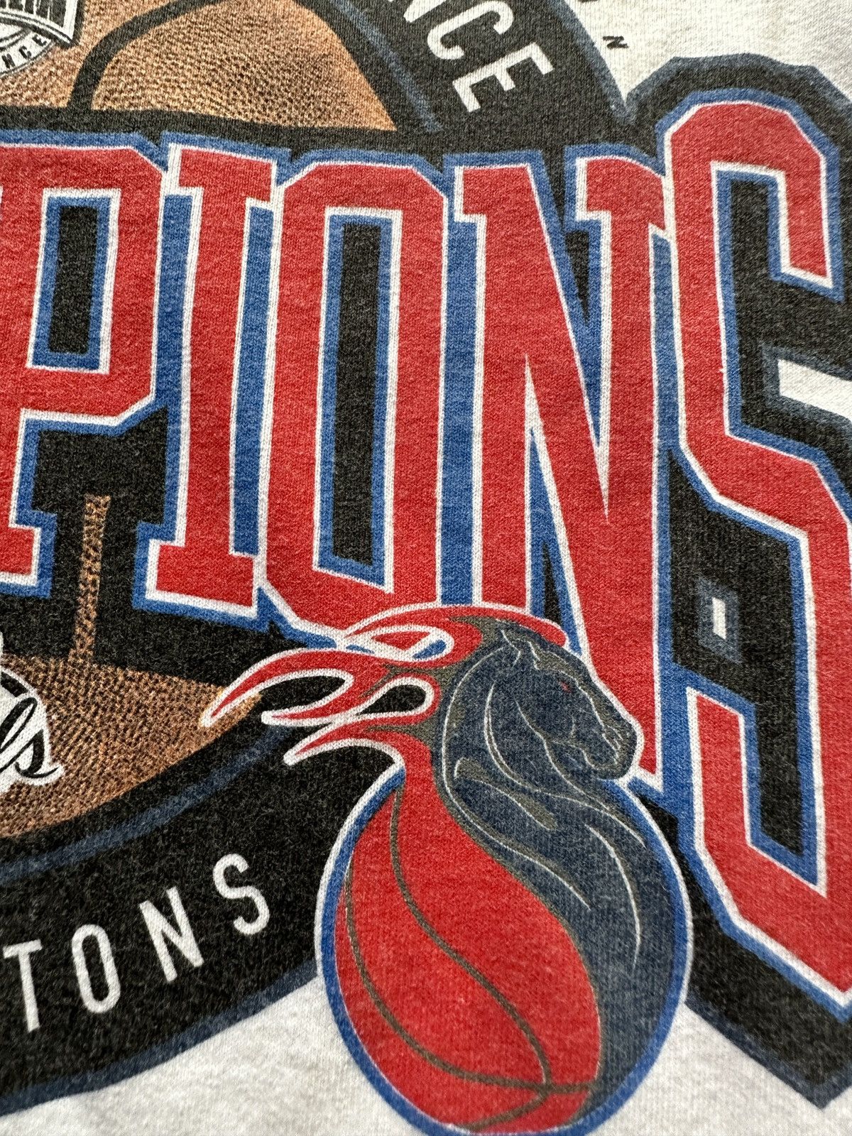 Reebok × Vintage 2004 Reebok Detroit Pistons NBA Championship Graphic Tee Size US XL / EU 56 / 4 - 3 Thumbnail