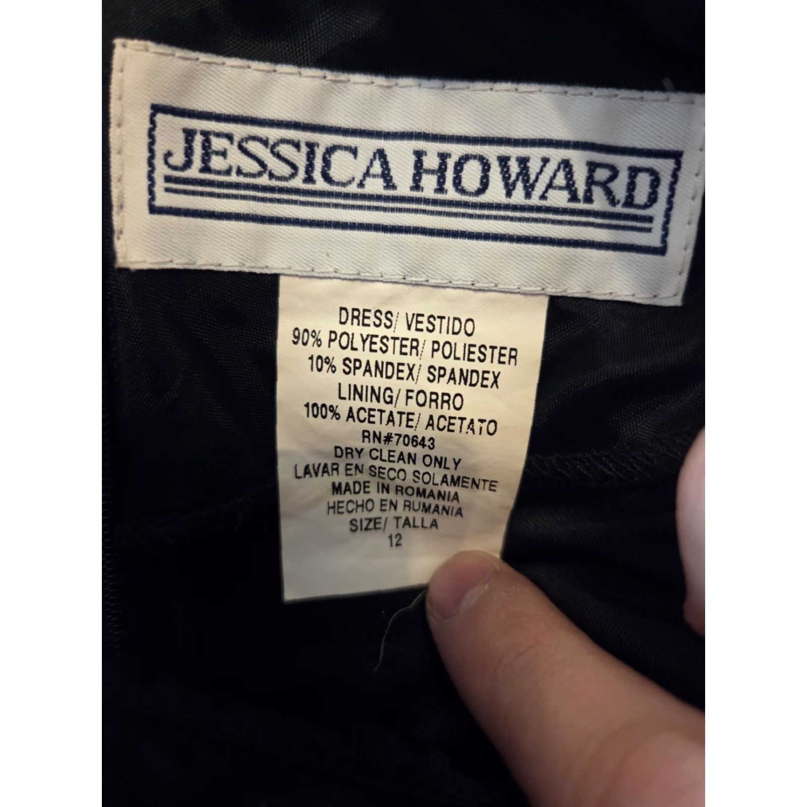 Vintage VINTAGE 90s Jessica Howard Velour Maxi Dress Black Frog Closure Asian Style 12 Maxi Dress Womens Size XL / US 12-14 / IT 48-50 - 7 Thumbnail