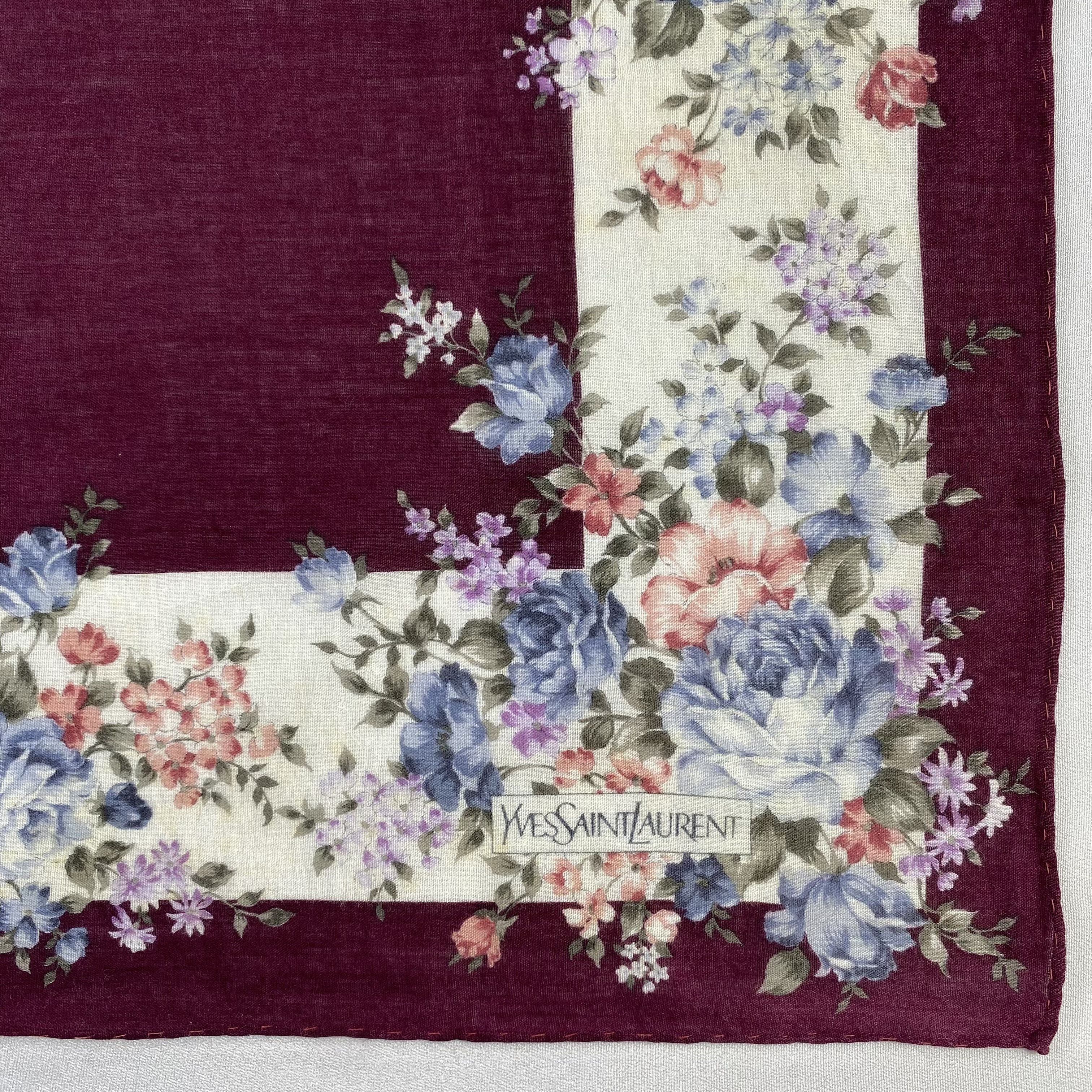 Vintage Yves Saint Laurent Handkerchief / Neckerchief-P1105 Size ONE SIZE - 3 Thumbnail