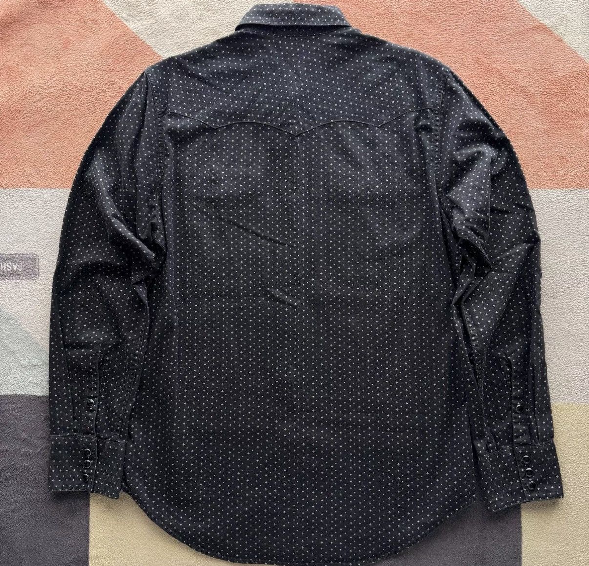 RRL Ralph Lauren RRL Ralph Lauren Double RL Black Poker Western Shirt K22 Size US M / EU 48-50 / 2 - 6 Thumbnail