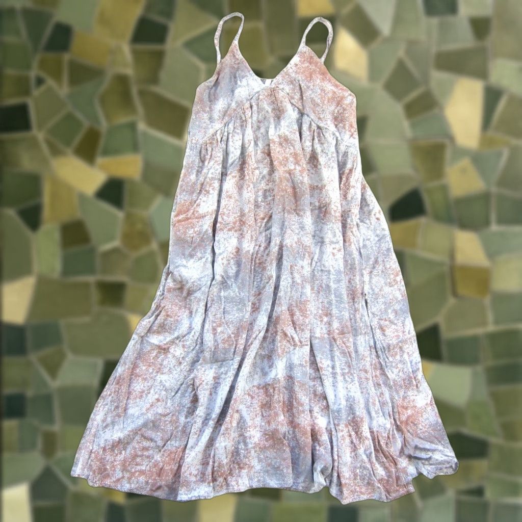 Vintage Japna Goa Beachwear Midi Maxi Dress Small Pink Rayon Slip Sun Dress Women's Size S / US 4 / IT 40 - 1 Thumbnail