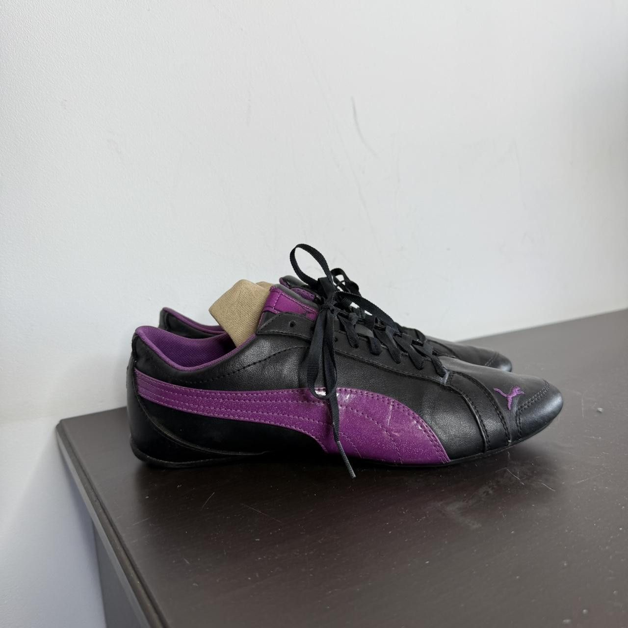 Puma Puma Speedcat Black Purple Low Top Sneakers Size US 8.5 / IT 38.5 - 2 Thumbnail