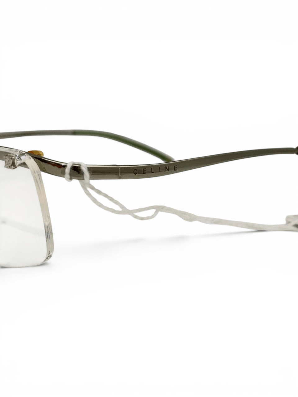 Celine Celine Logo Rimless Retro Square Vintage Eyeglasses Y2K Size ONE SIZE - 7 Thumbnail