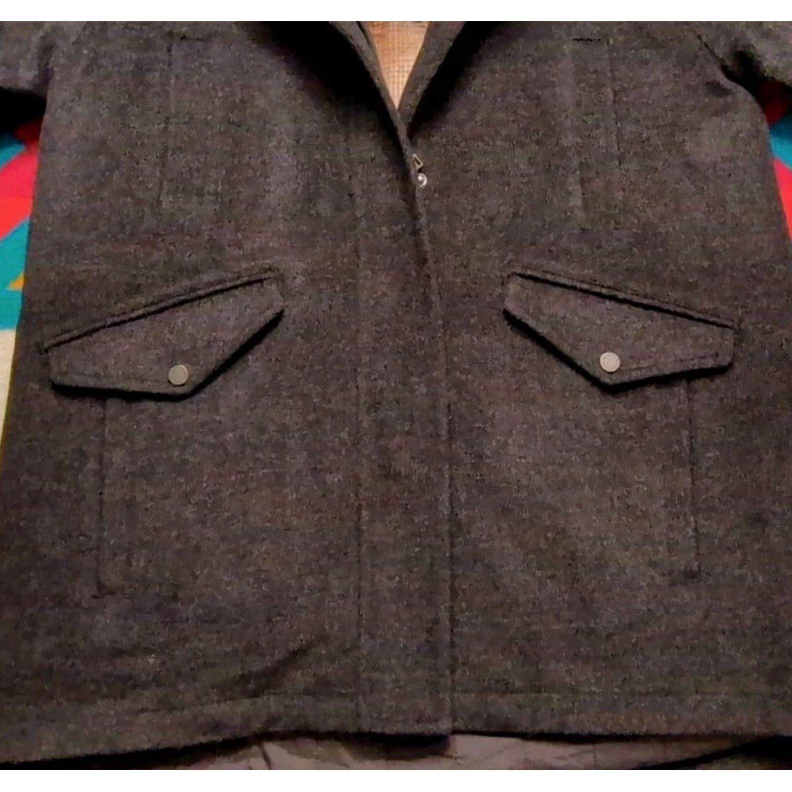 Pendleton Pendleton West Haven Wool Jacket Hooded Full Zip Insulated Quilt Line Grey L Women Size L / US 10 / IT 46 - 3 Thumbnail