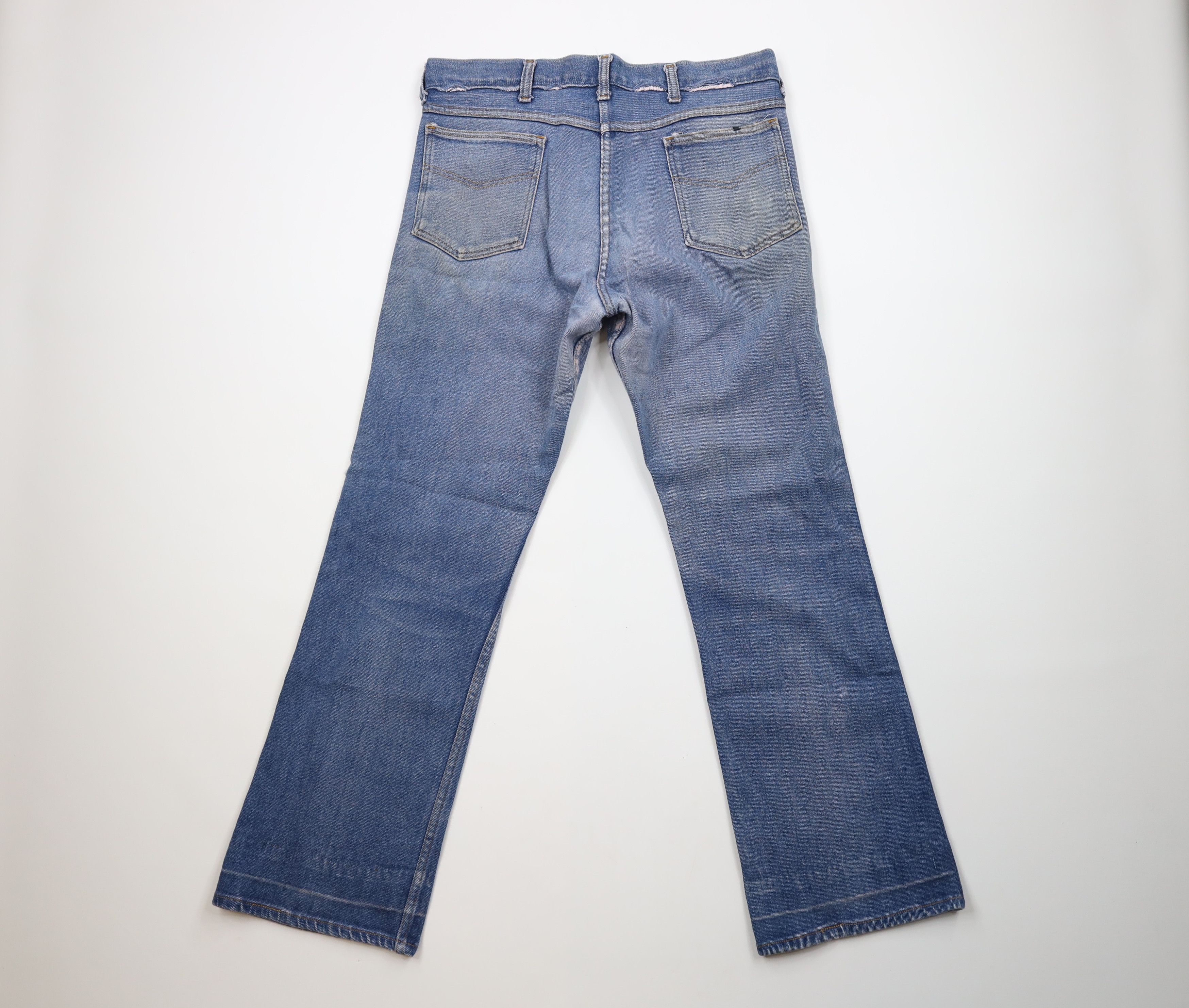 Vintage Vintage 70s Streetwear Wide Leg Bell Bottoms Denim Jeans USA Size US 36 / EU 52 - 9 Thumbnail
