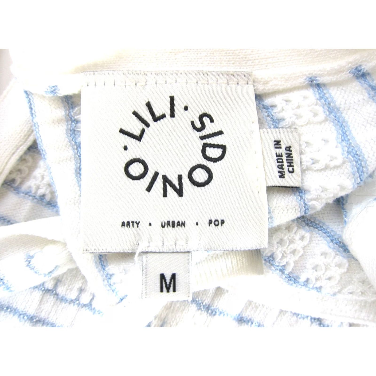 Vintage Lili Sidonio Blue White Sparkle Striped Sleeveless Stretch Knitted Tank Dress M Size M / US 6-8 / IT 42-44 - 3 Thumbnail