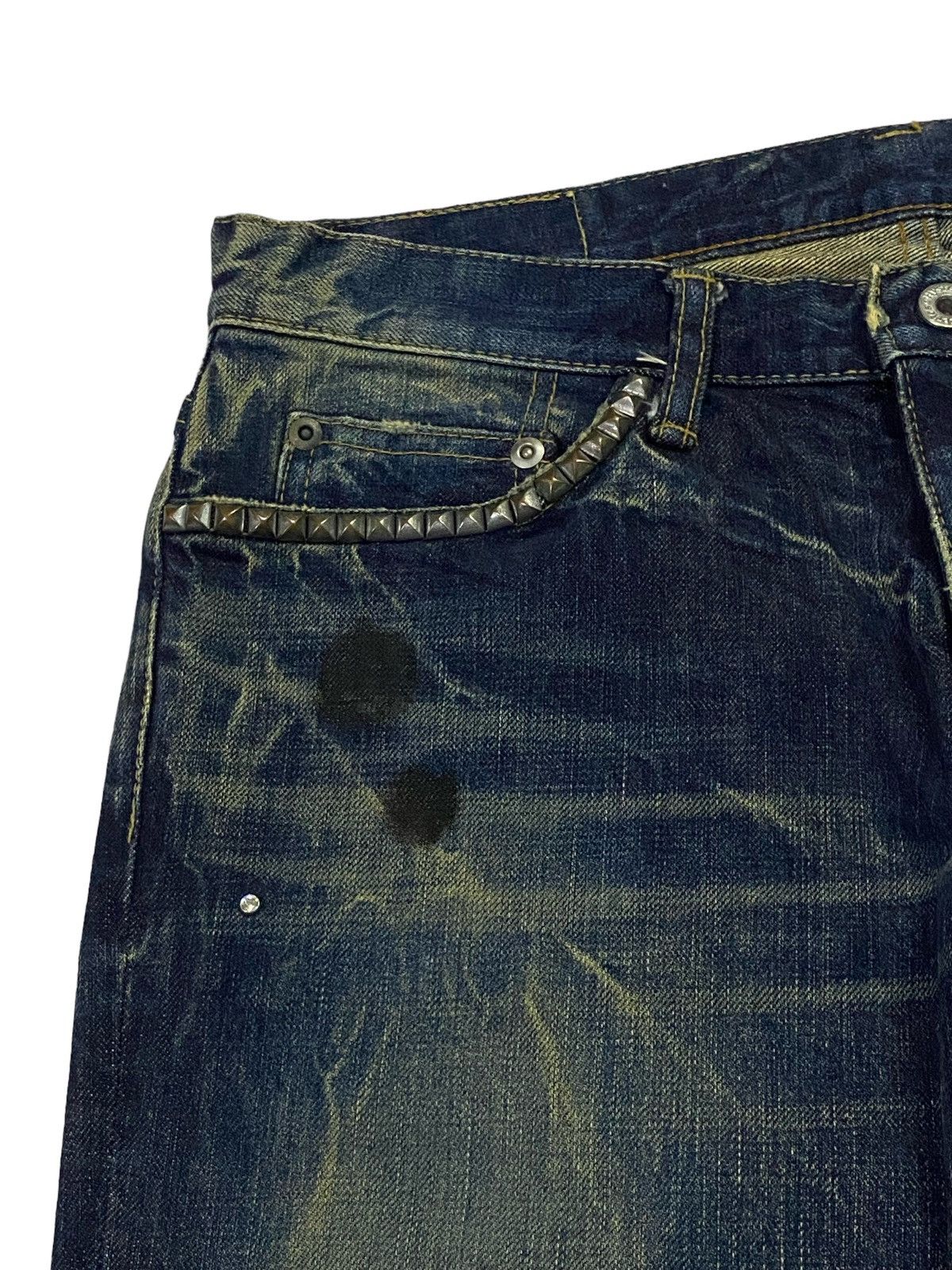 Hysteric Glamour Hysteric Glamour Flared Distressed Denim Pants Size 31" - 14 Thumbnail