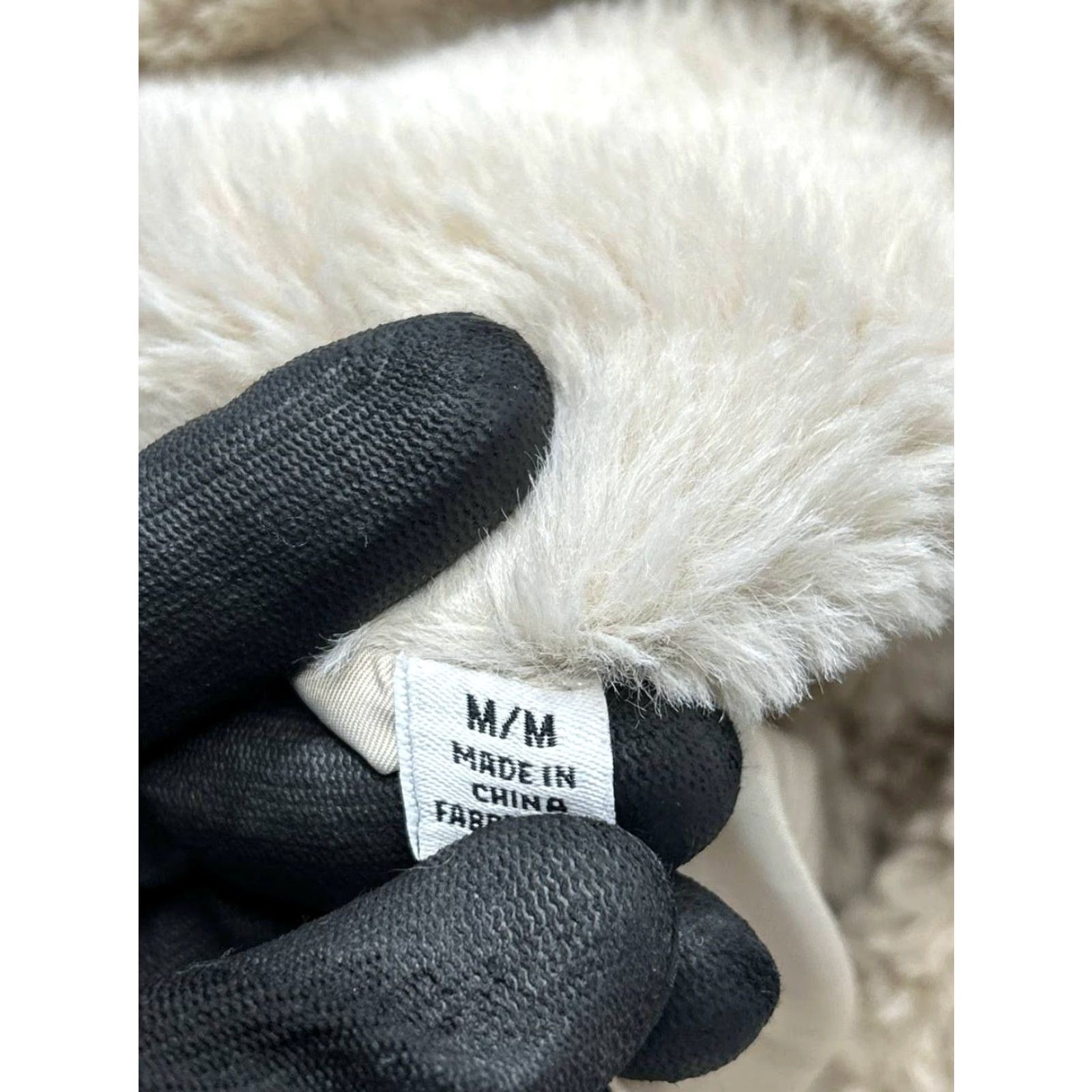 Vintage M Magaschoni Jacket Womens M Beige Faux Fur Full Zip Thermal Insulation Zip Pockets Casual Travel Modern Womens Size M / US 6-8 / IT 42-44 - 5 Thumbnail