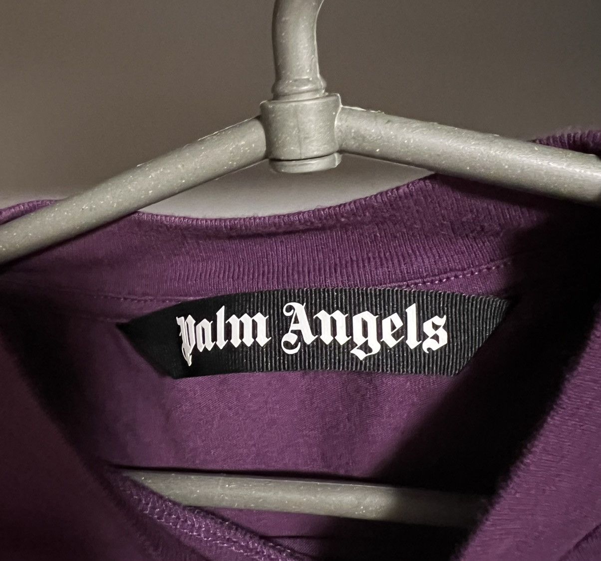 Palm Angels Palm Angels Purple Blurry logo Long Sleeve T-Shirt Size US S / EU 44-46 / 1 - 3 Thumbnail