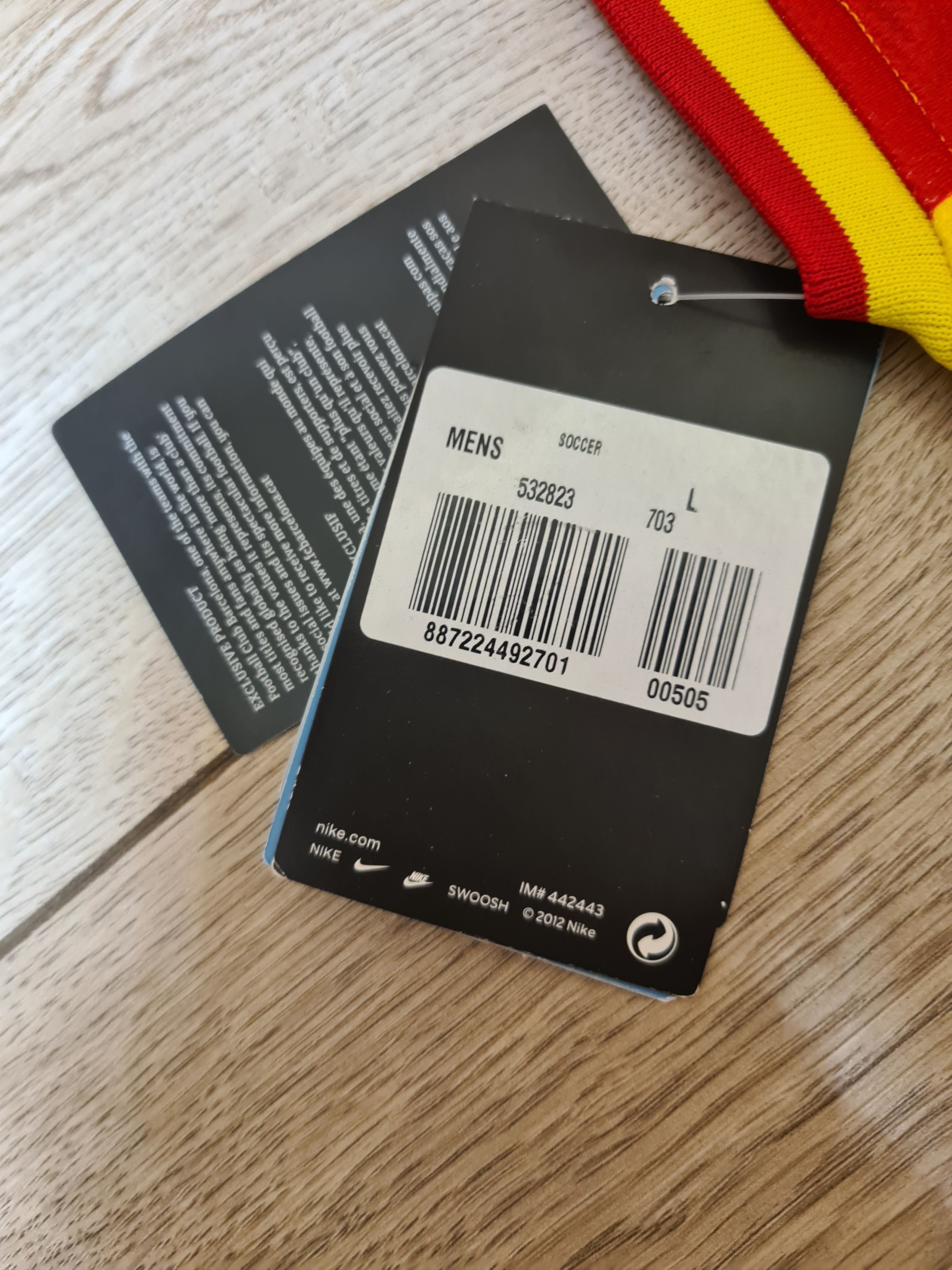 Nike BARCELONA 2013 2014 MESSI NEW AWAY FOOTBALL SOCCER JERSEY Size US L / EU 52-54 / 3 - 11 Thumbnail