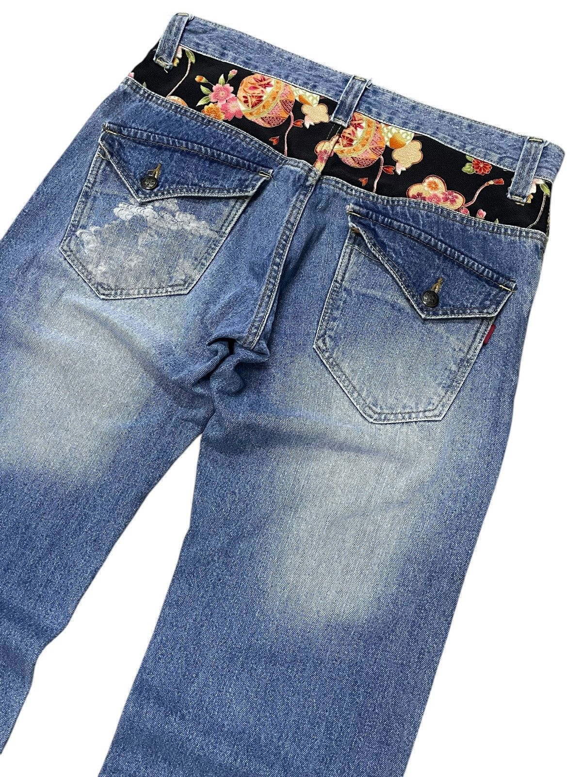 Japanese Brand Dominate Japan Handcrafted Floral Loose Jeans Size US 32 / EU 48 - 4 Thumbnail